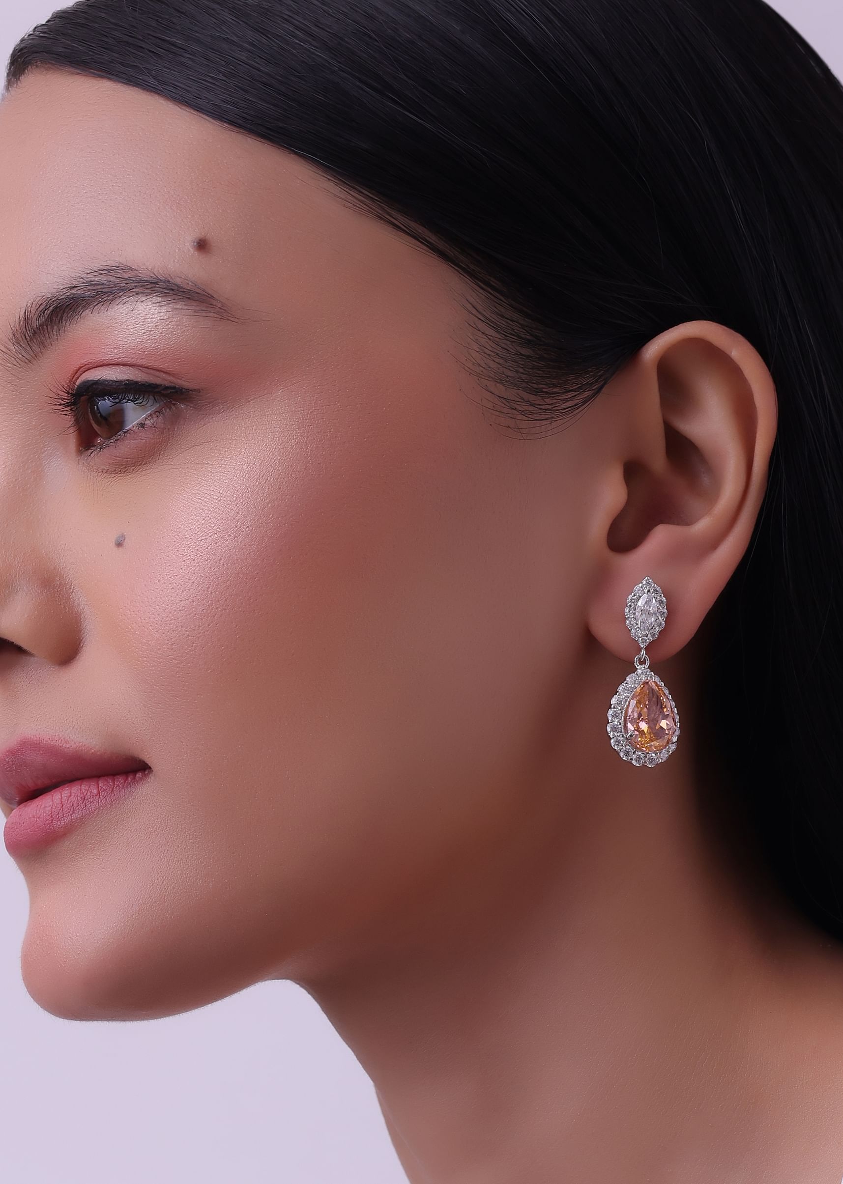 Silver danglers earrings best sale