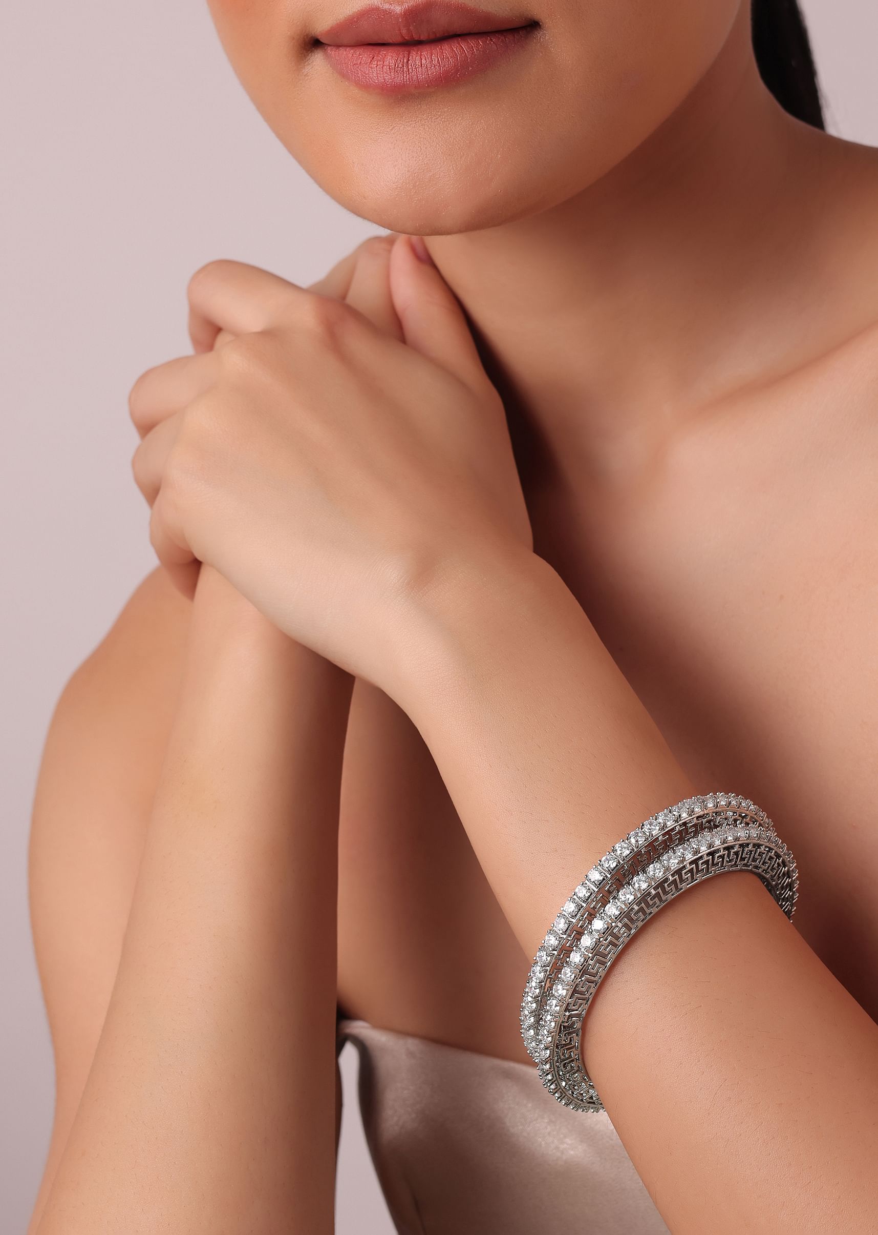 Sterling silver bangles set sale