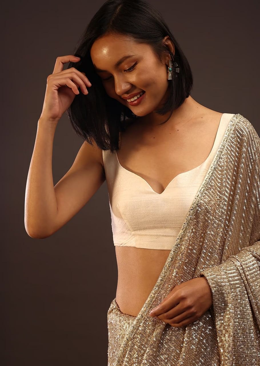 White Blouses: Buy Indian Ethnic White Saree Blouse Online