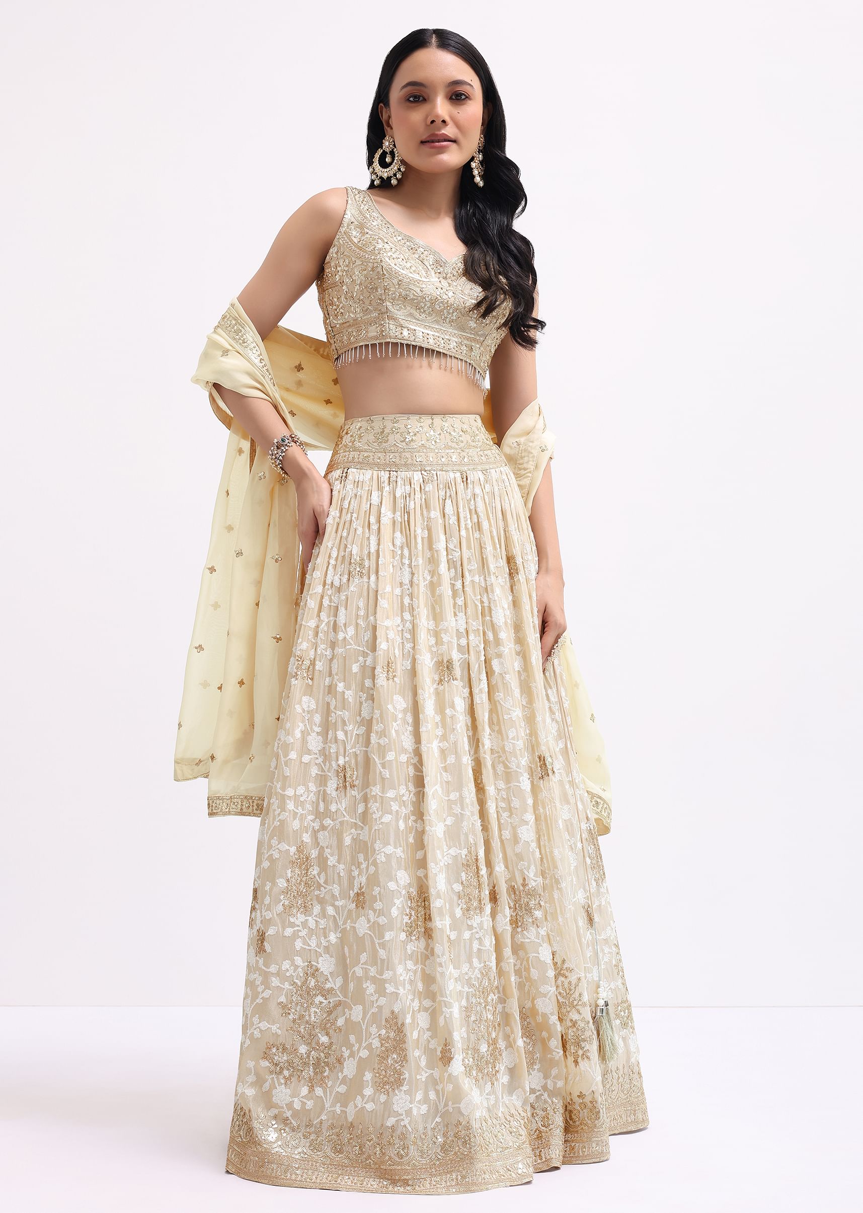 Tissue lehenga choli discount