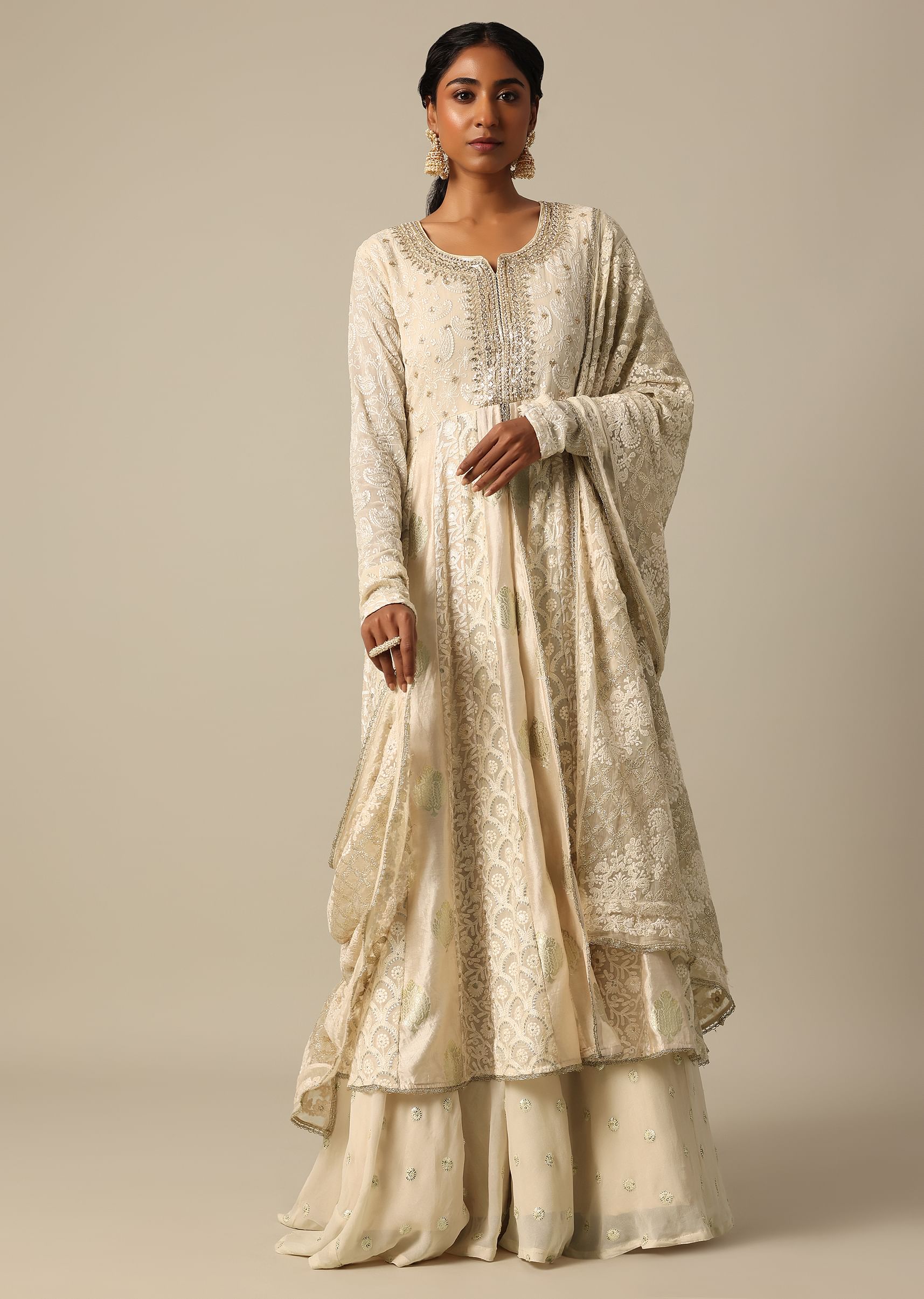 Gold skirt with kurta shop