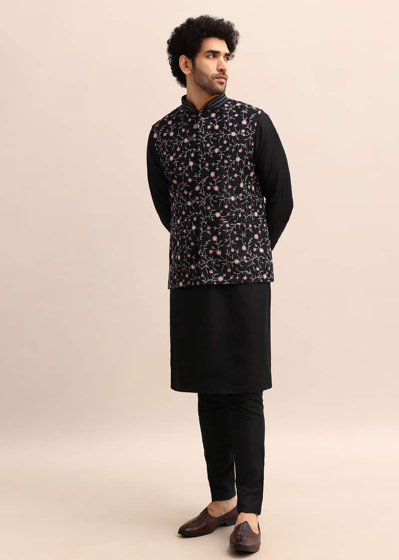Mens Shine Black Plain Shalwar Kameez Mens Wedding Shalwar