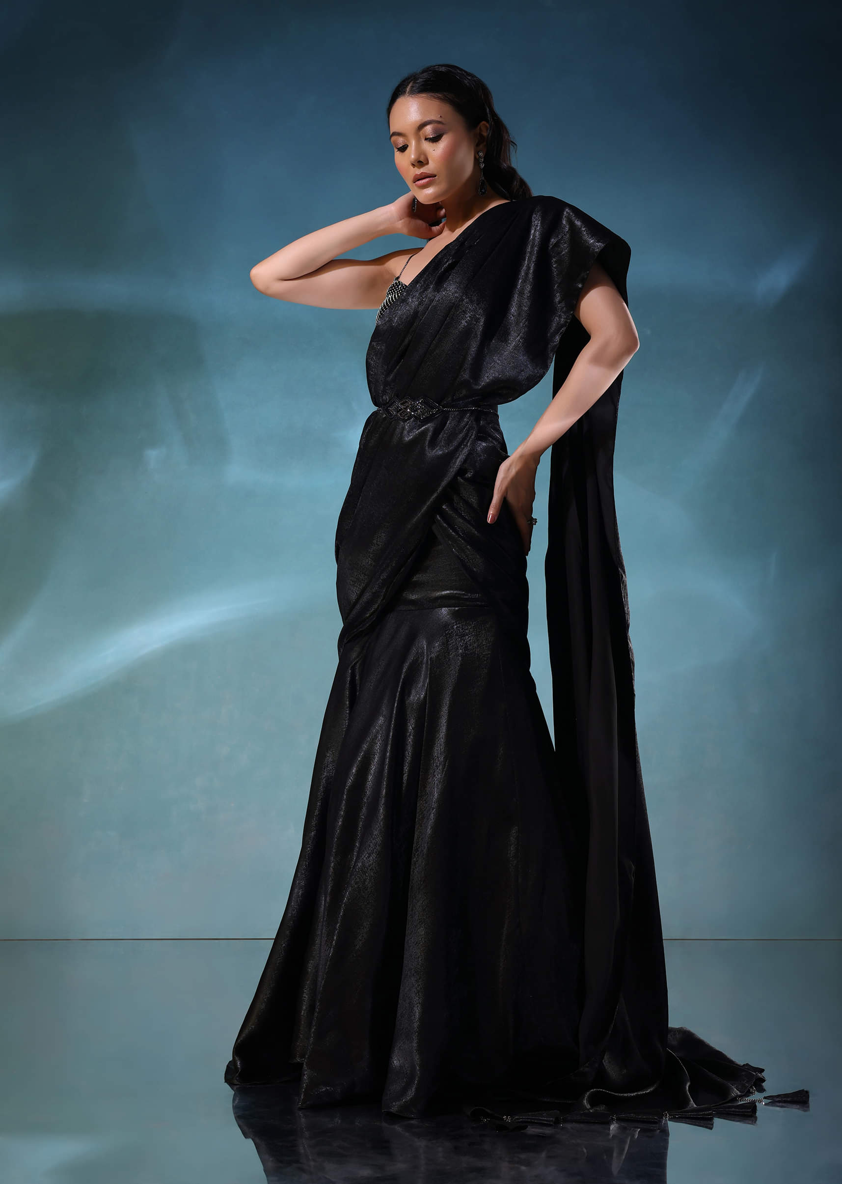 Wear lehenga saree on sale