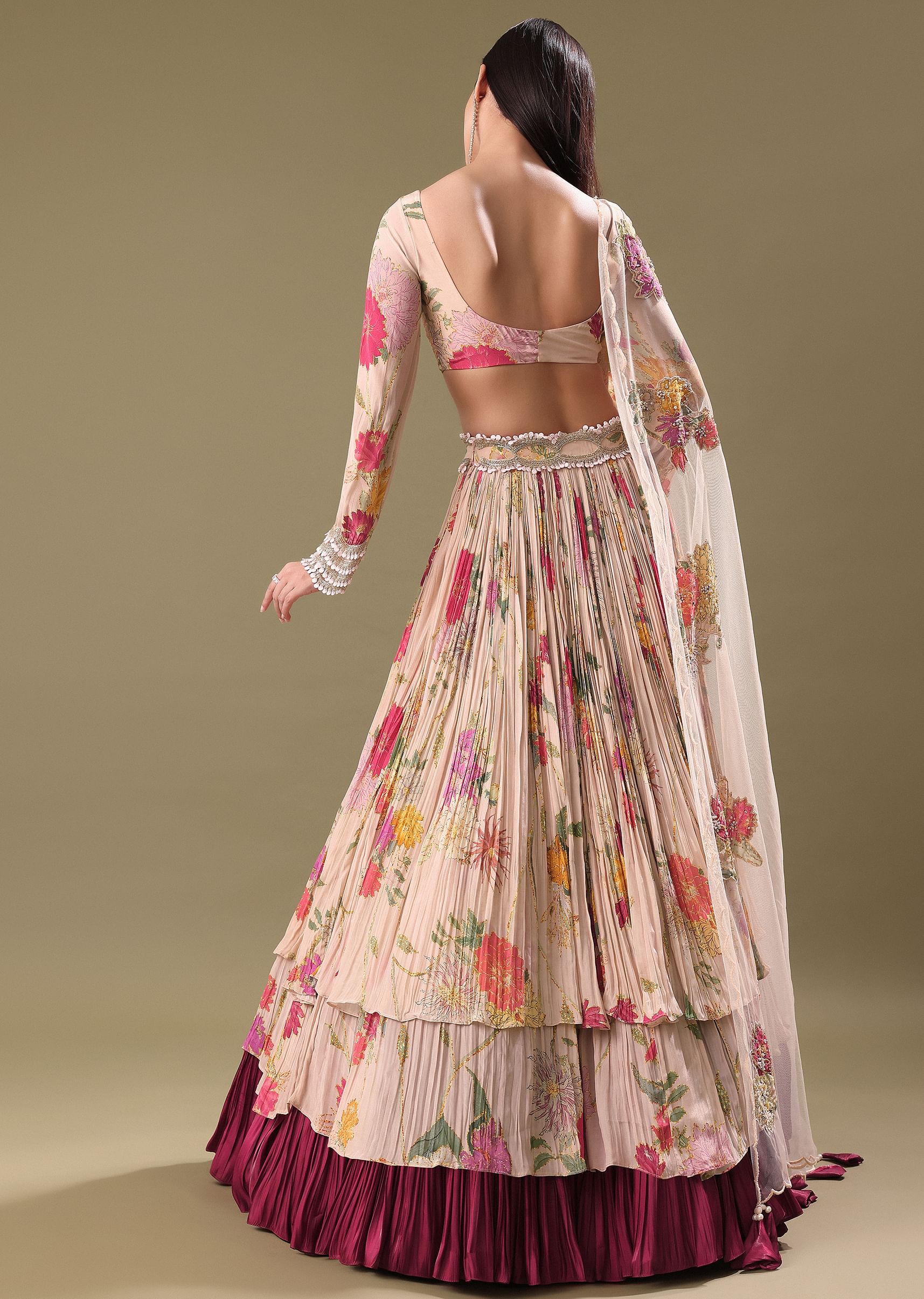 Floral skirt and blouse best sale