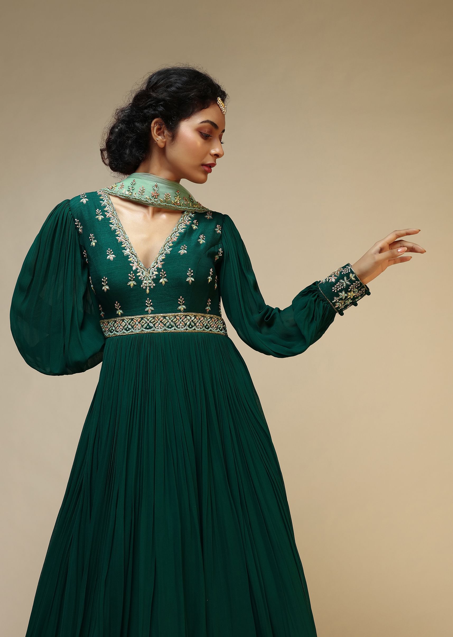 Full hand anarkali suits hot sale