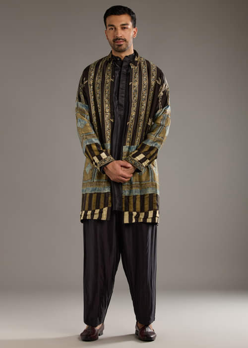 brown-modal-linen-kurta-jacket-set-for-men-with-hand-block-ajrakh-print-sg359358-1.jpg brown-modal-linen-kurta-jacket-set-for-men-with-hand-block-ajrakh-print-sg359358-1.jpg