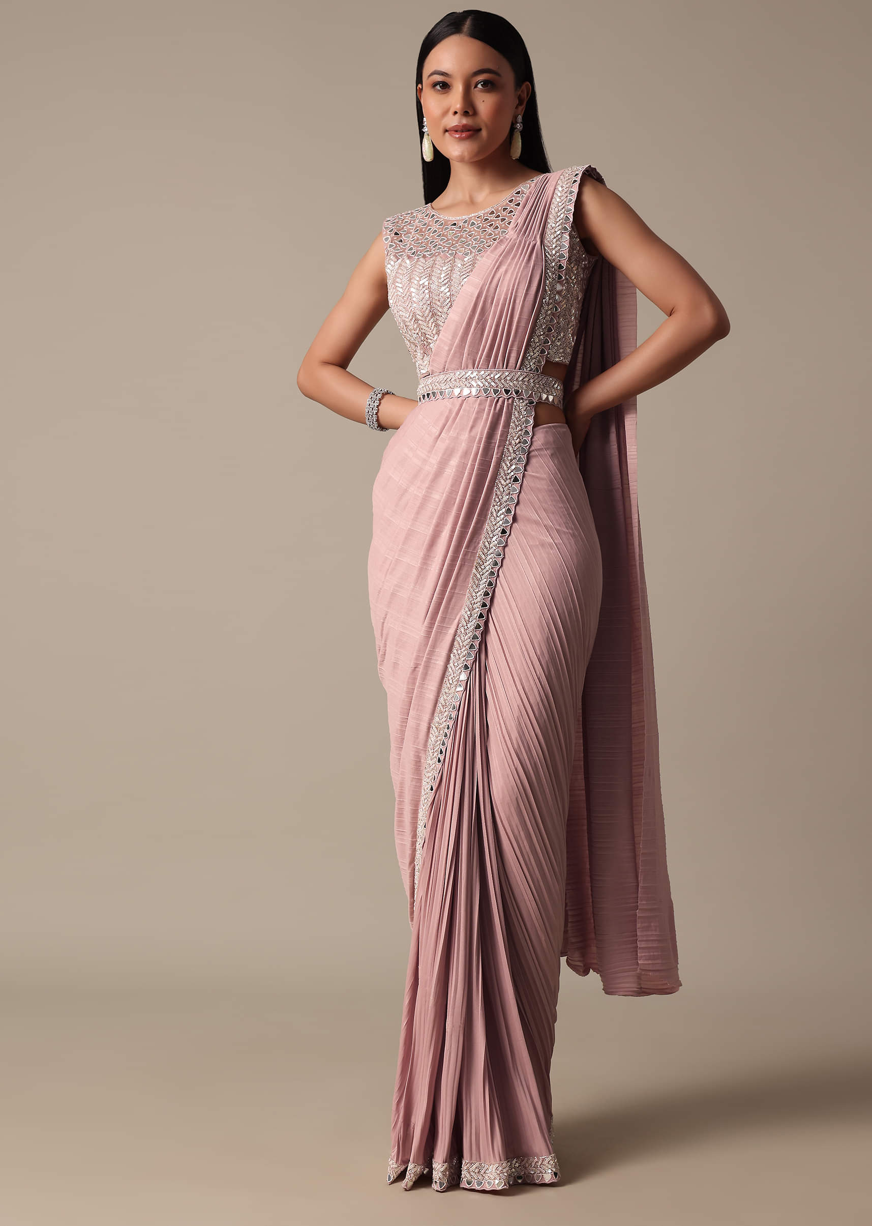 Buy Readymade Sarees Ready to Wear Sarees Prestitched Pleated Sarees Online KALKI Fashion