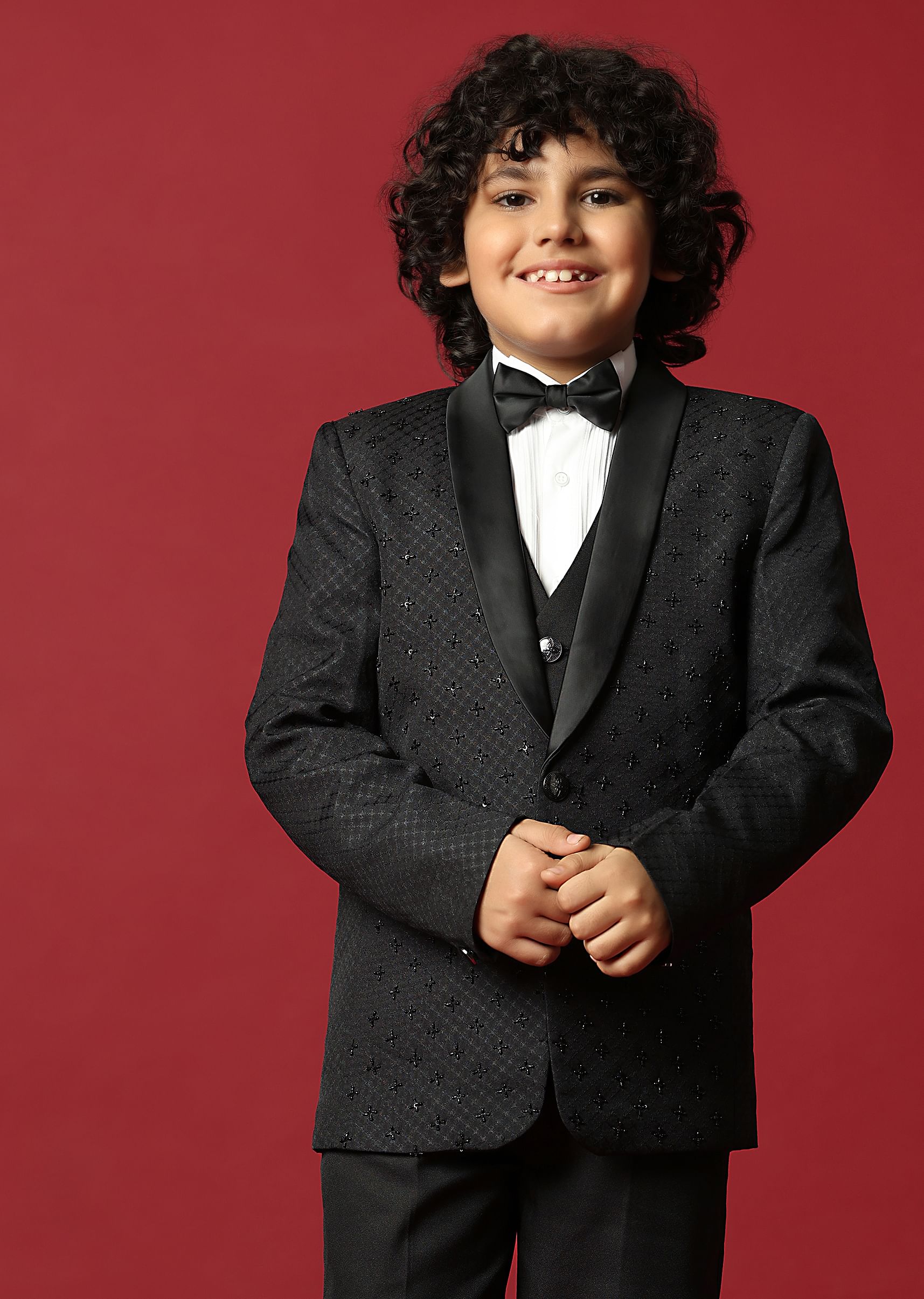 Boys black tux clearance