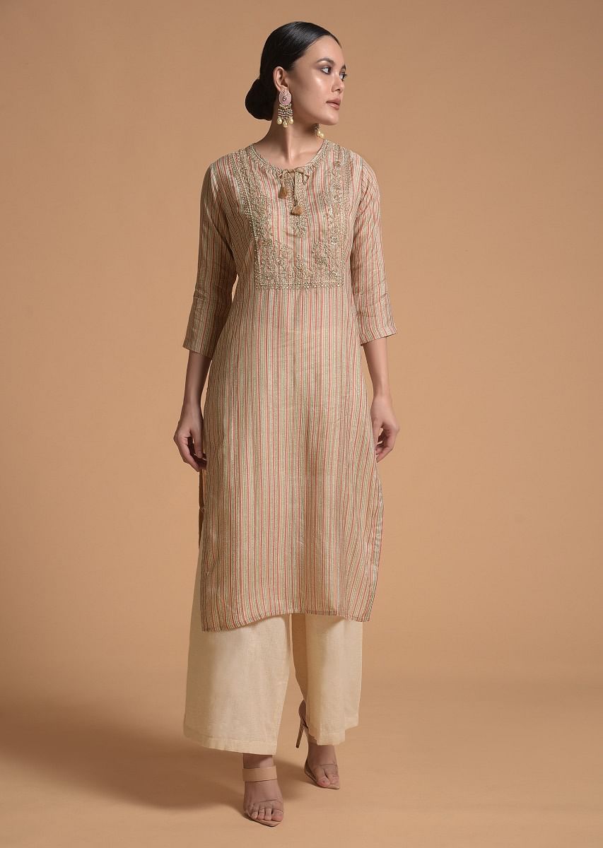 Beige color kurtis online store