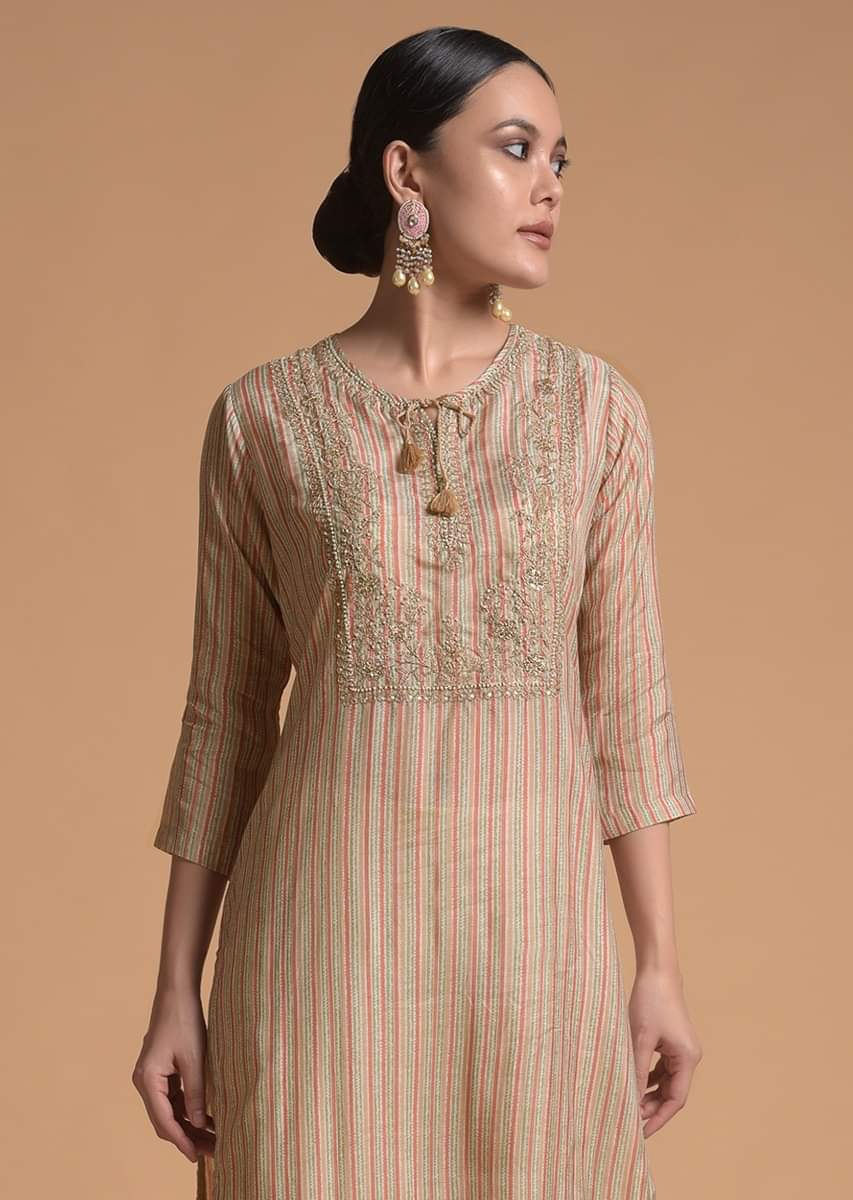 Beige kurtis online top