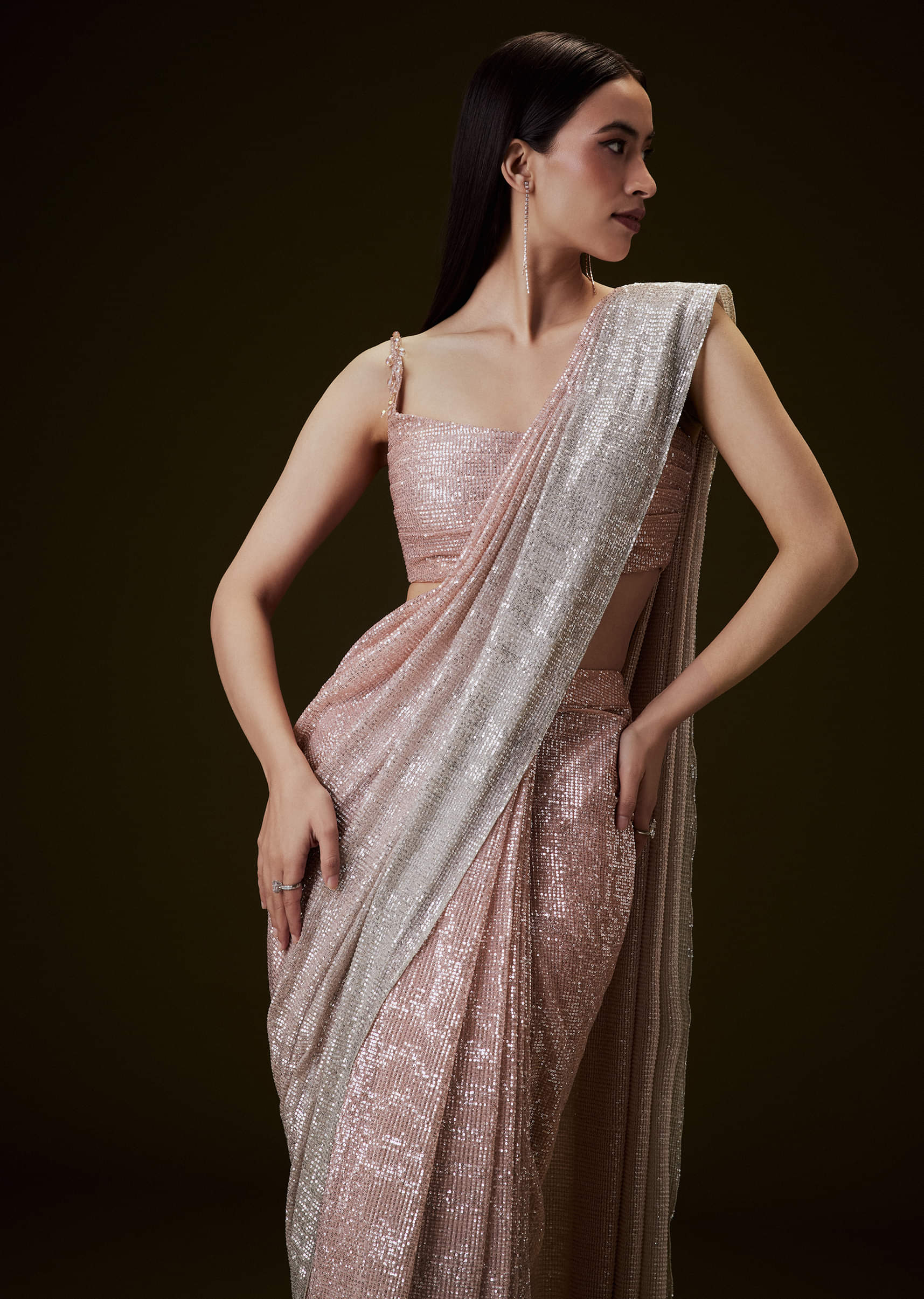 完売 deres 16th bottle neck drape blouse