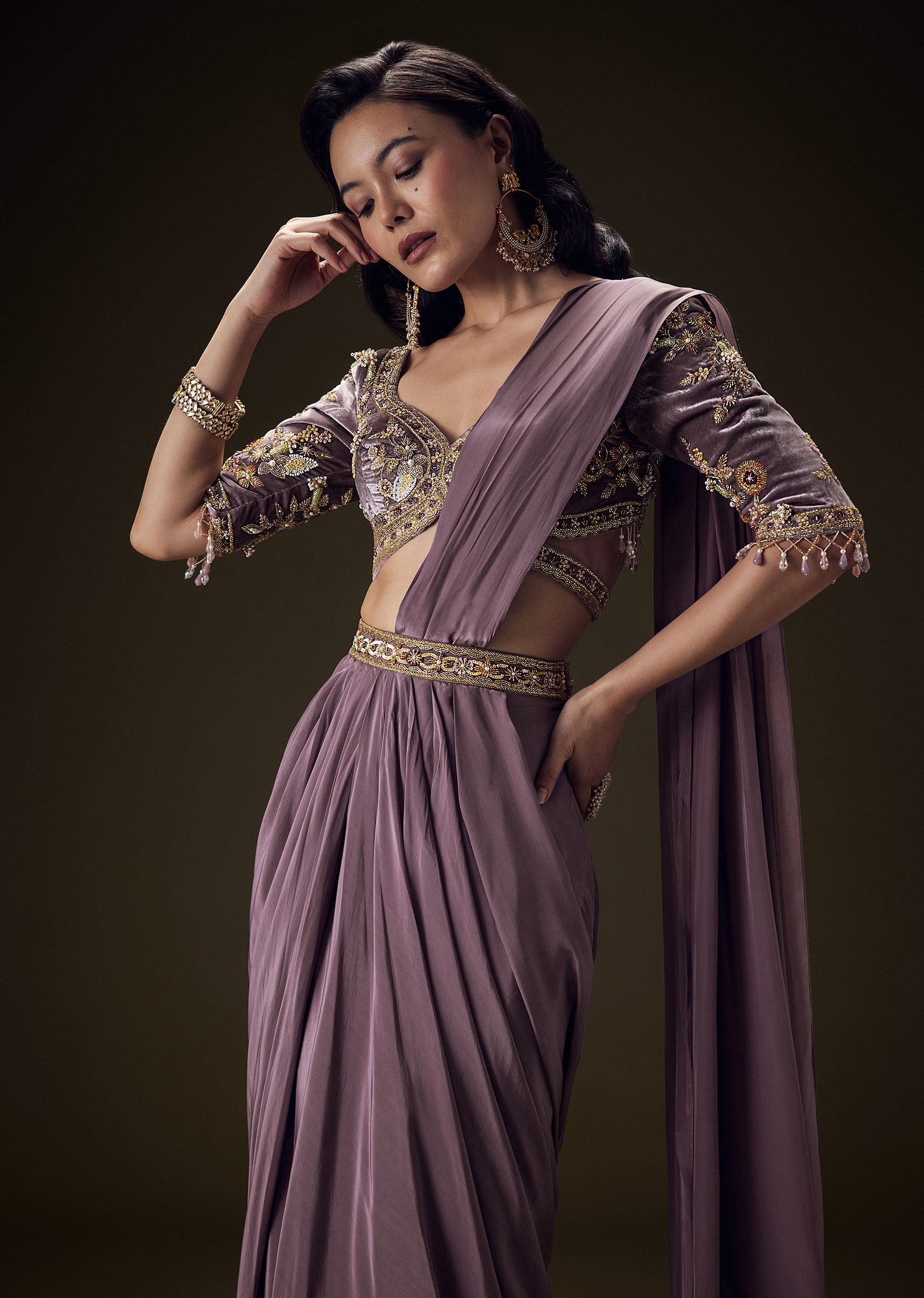 Buy Readymade Sarees Ready to Wear Sarees Prestitched Pleated Sarees Online KALKI Fashion