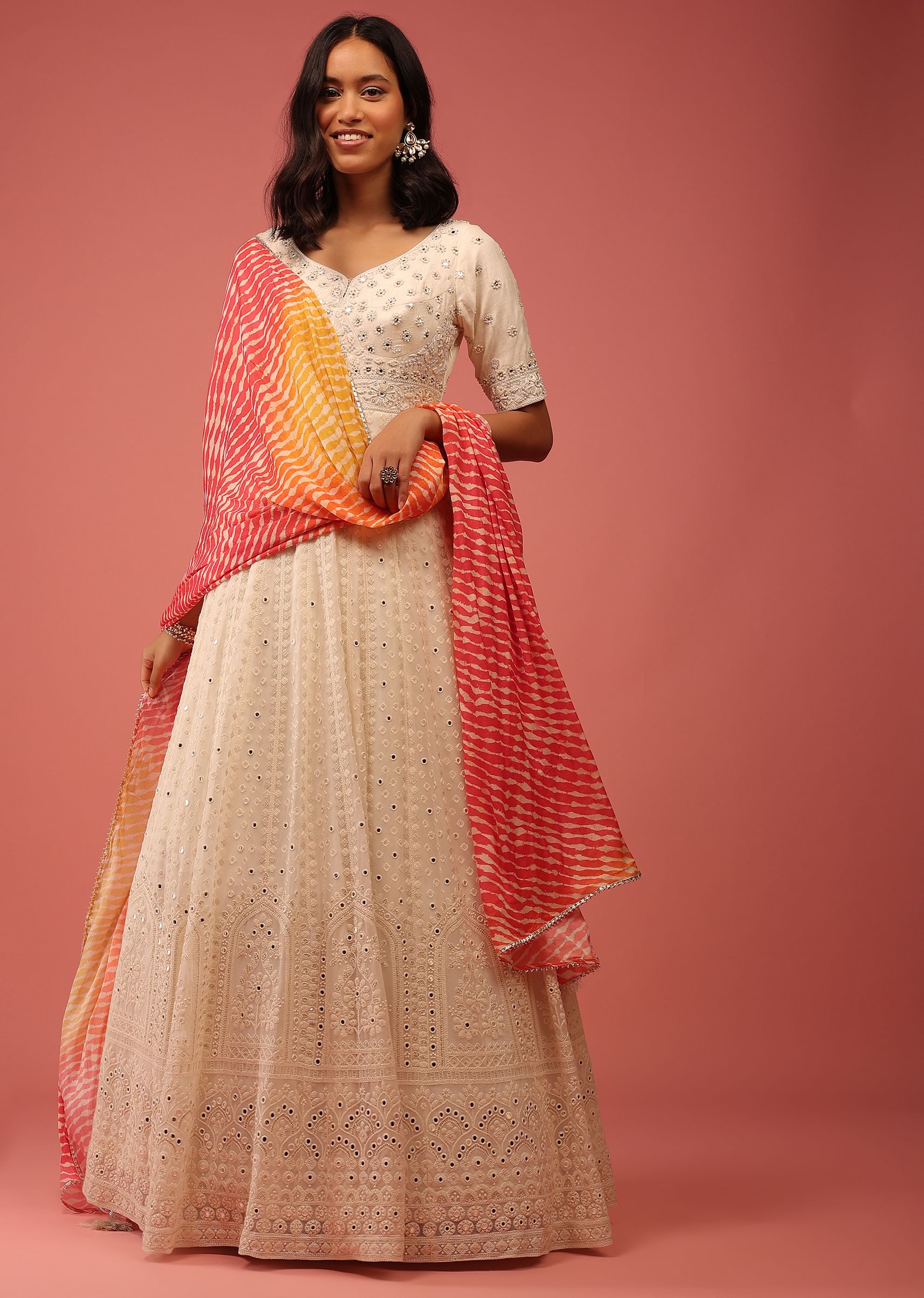 Buy white anarkali hot sale