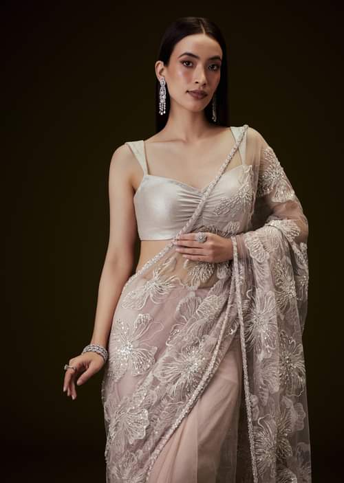 French Pink and Silver Grey Soft Lace French Pink and Silver Grey Soft Lace