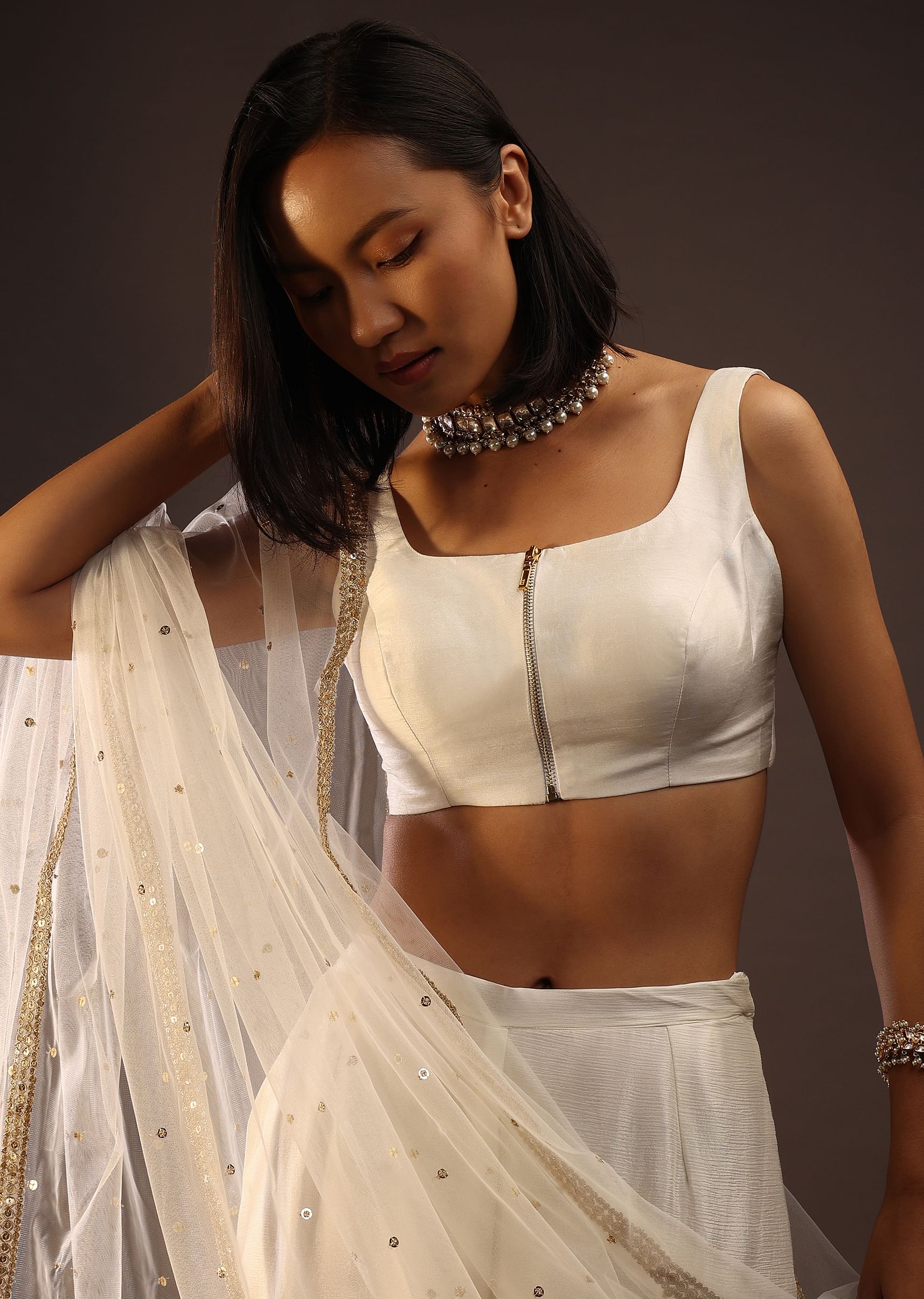 White Blouses: Buy Indian Ethnic White Saree Blouse Online