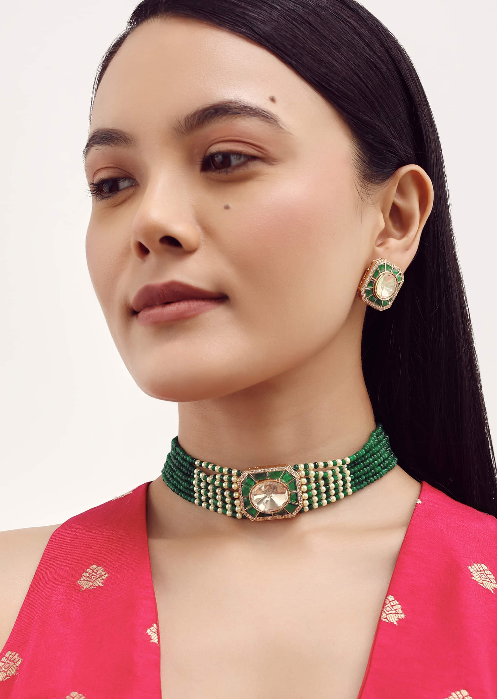 Polki choker set on sale