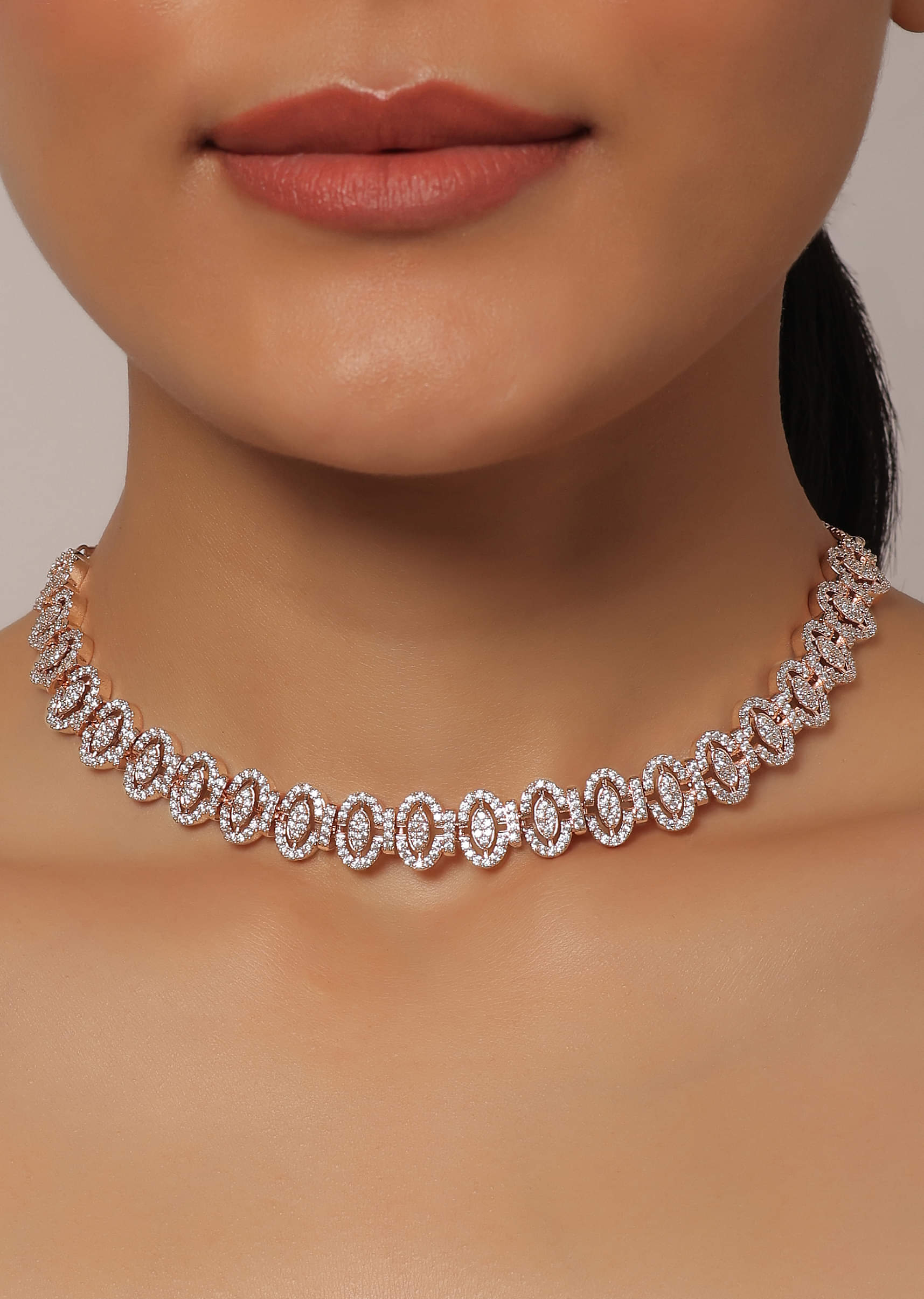 Rose gold short necklace new arrivals