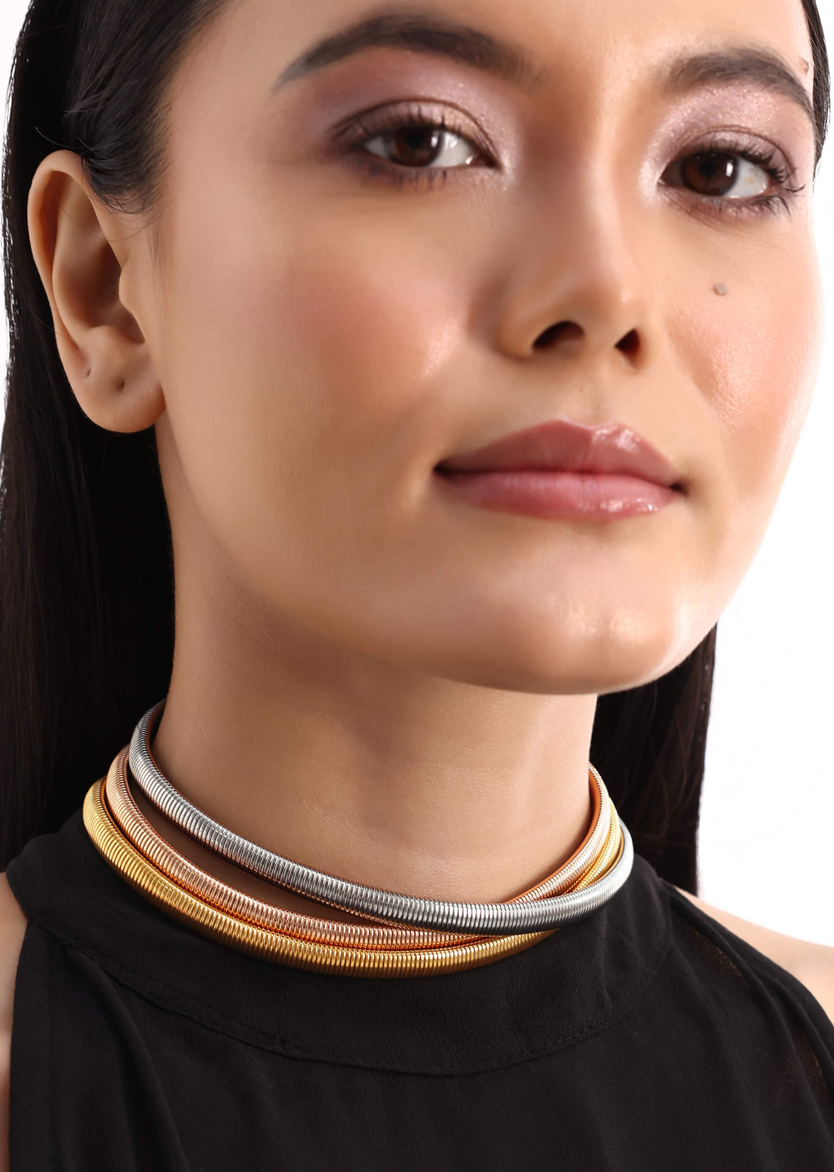 Chunky metal necklace clearance