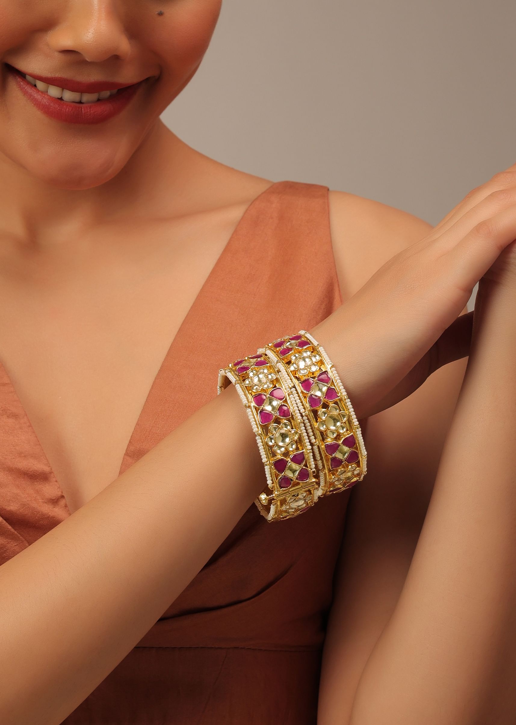 Polki bangles hot sale