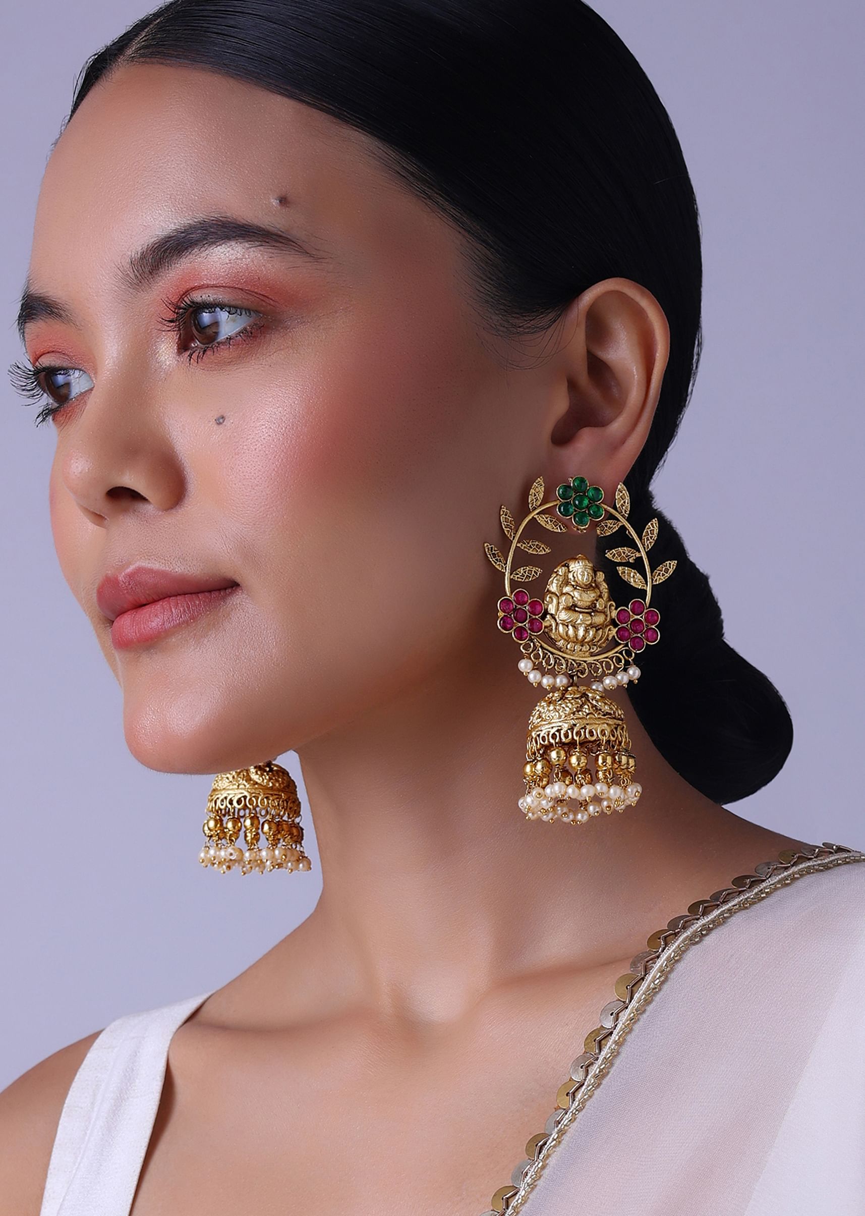 Non pierced jhumkas new arrivals
