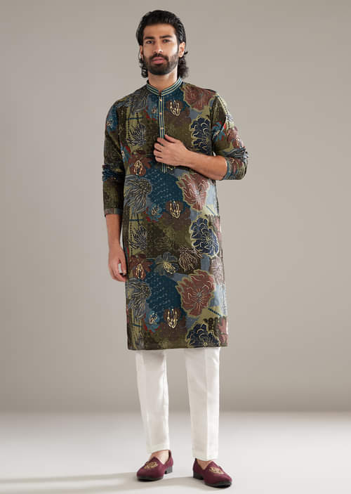 green-silk-kurta-set-for-men-with-floral-and-foil-print-sg329925-1.jpg green-silk-kurta-set-for-men-with-floral-and-foil-print-sg329925-1.jpg