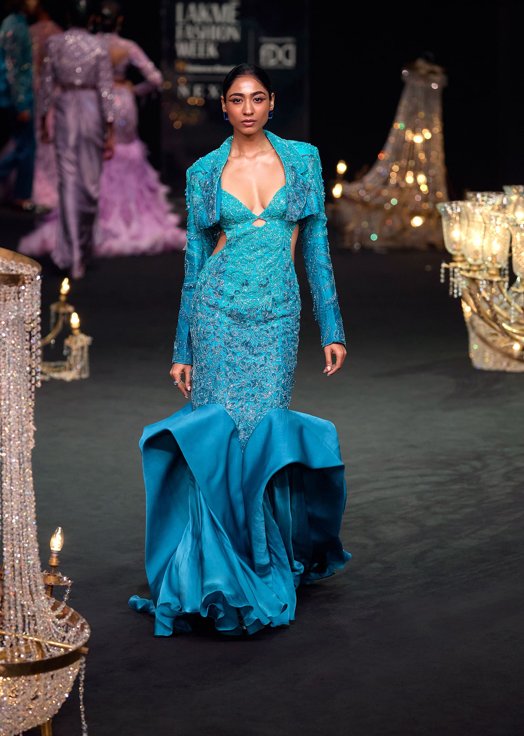 Green haute couture dress cheap