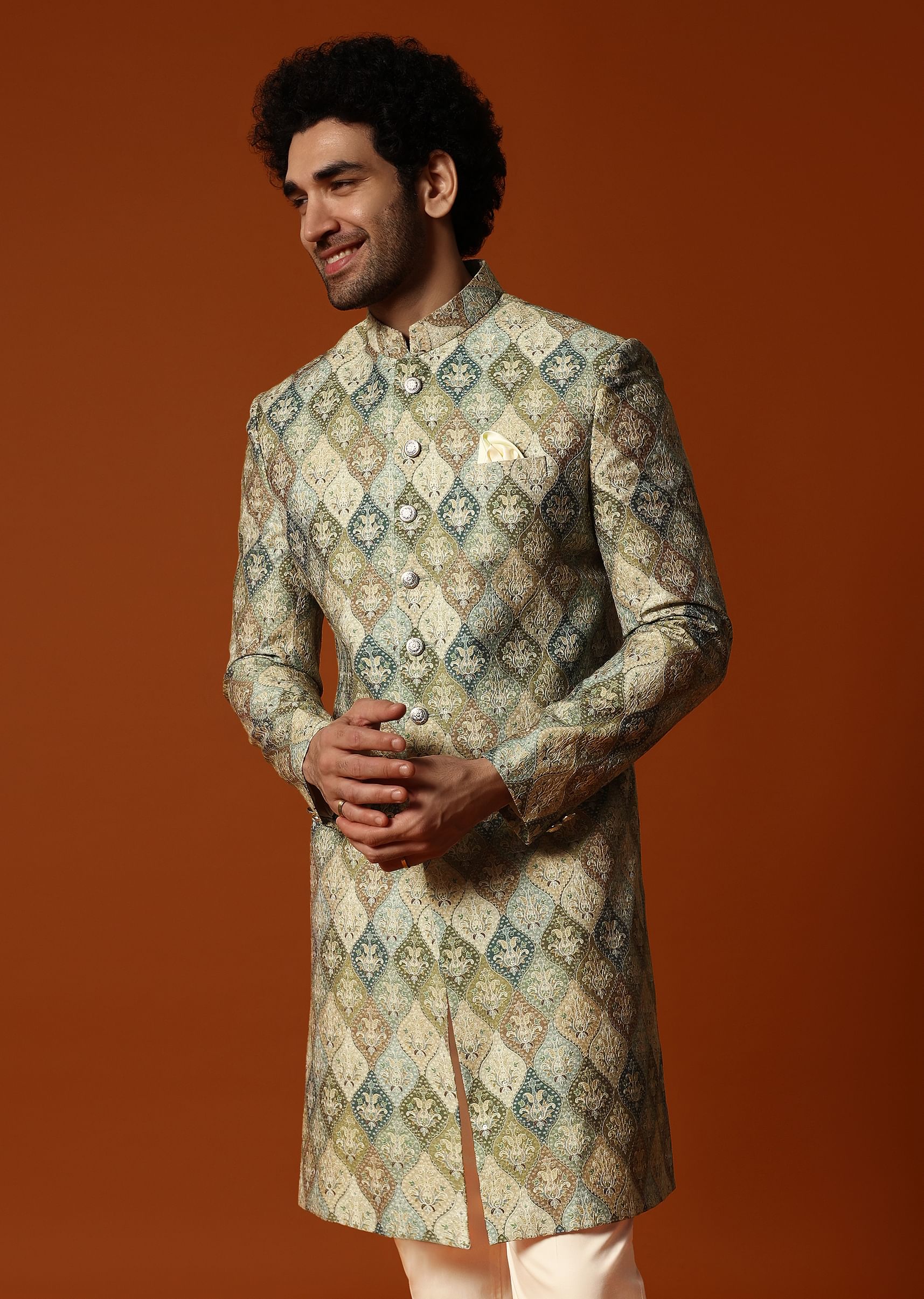 green_embroidered_silk_sherwan