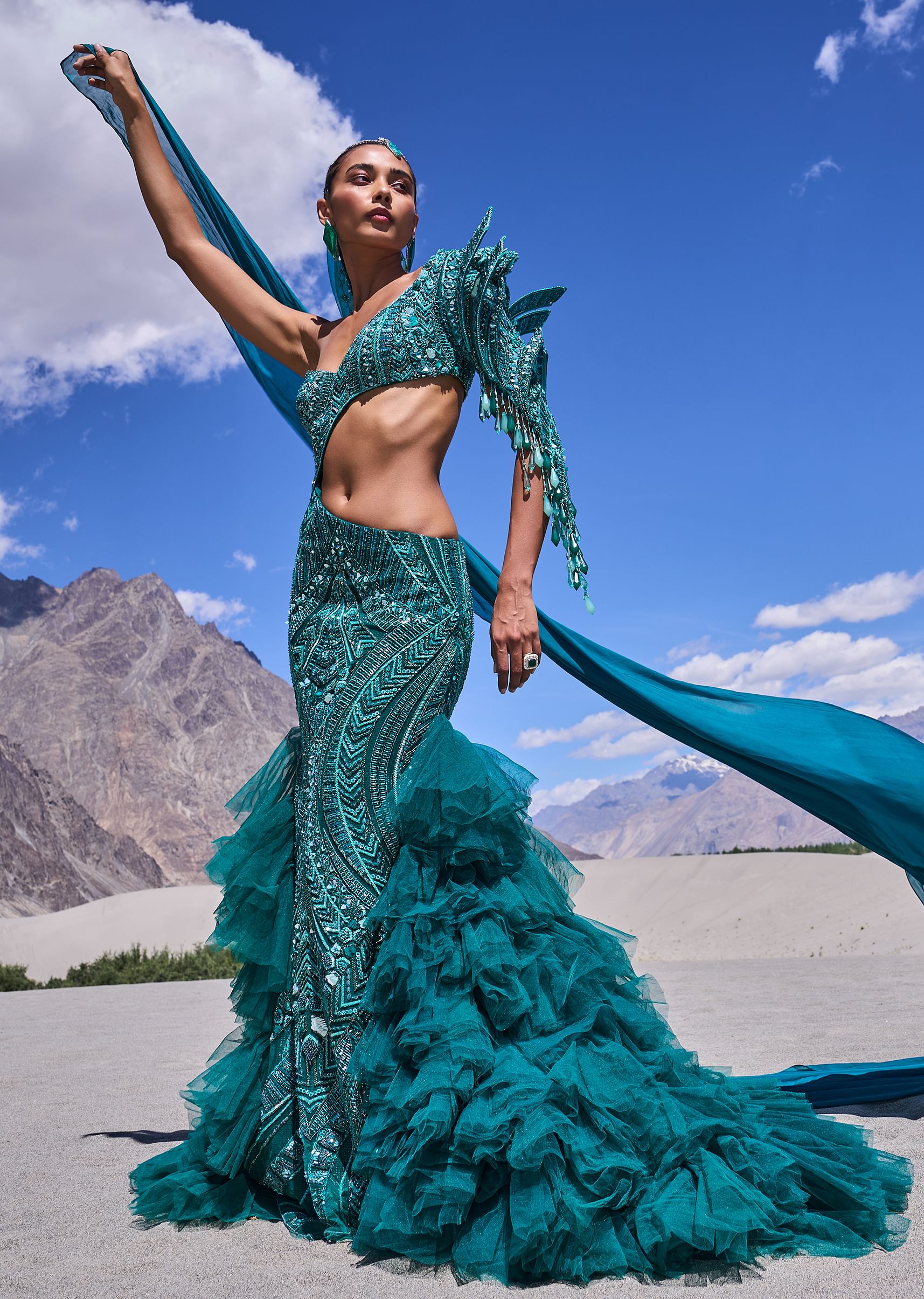 Mermaid cut gown on sale
