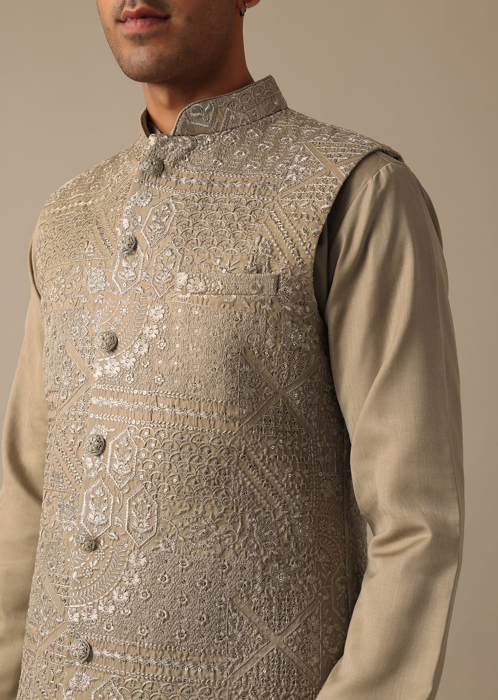 Green silk jacket new arrivals