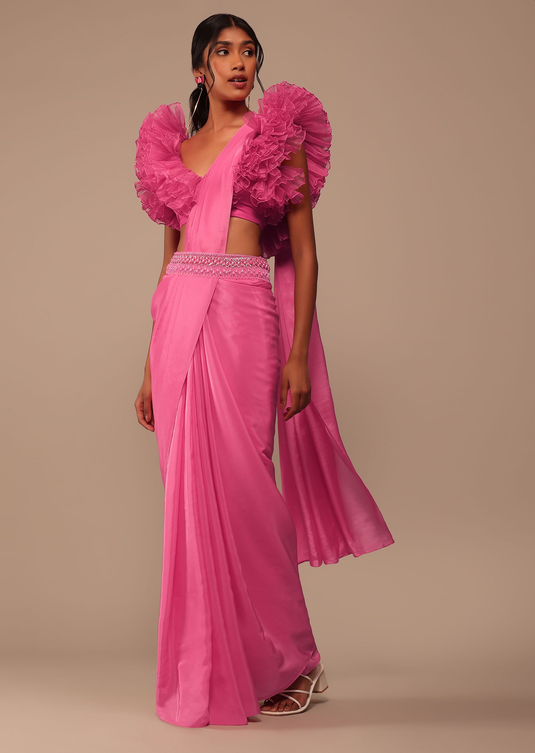 Hot pink belt for dress 2025