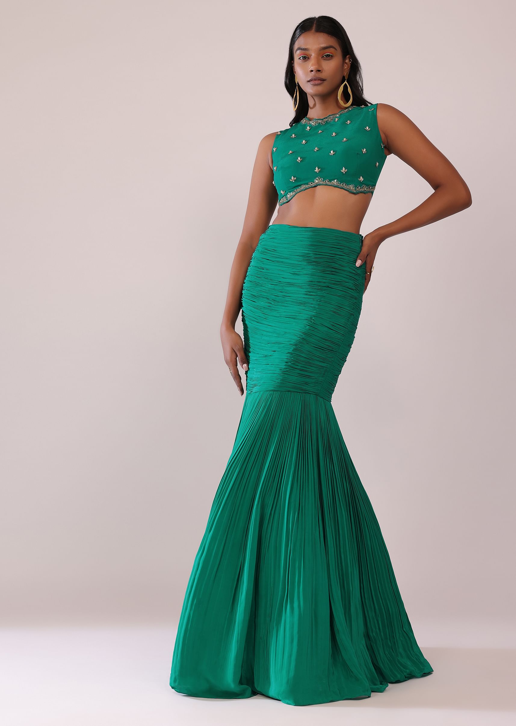 Fishtail skirt green outlet