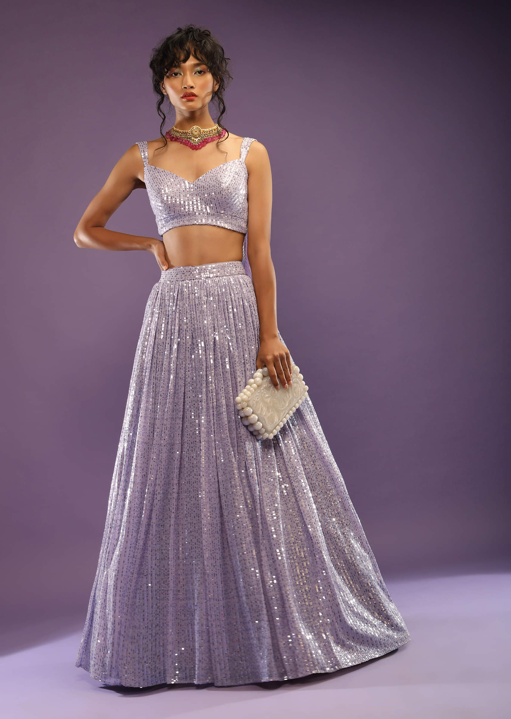 Sequin top and skirt sales