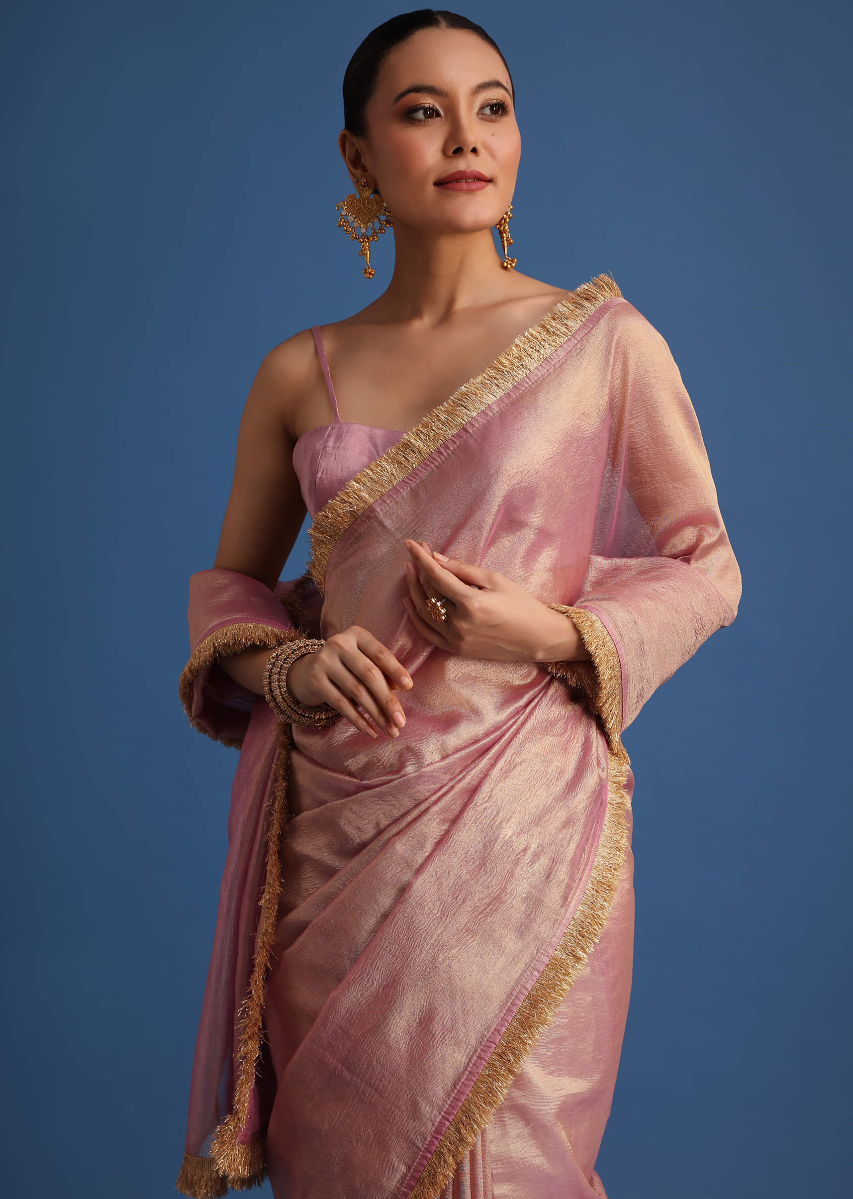Zari border lace on sale