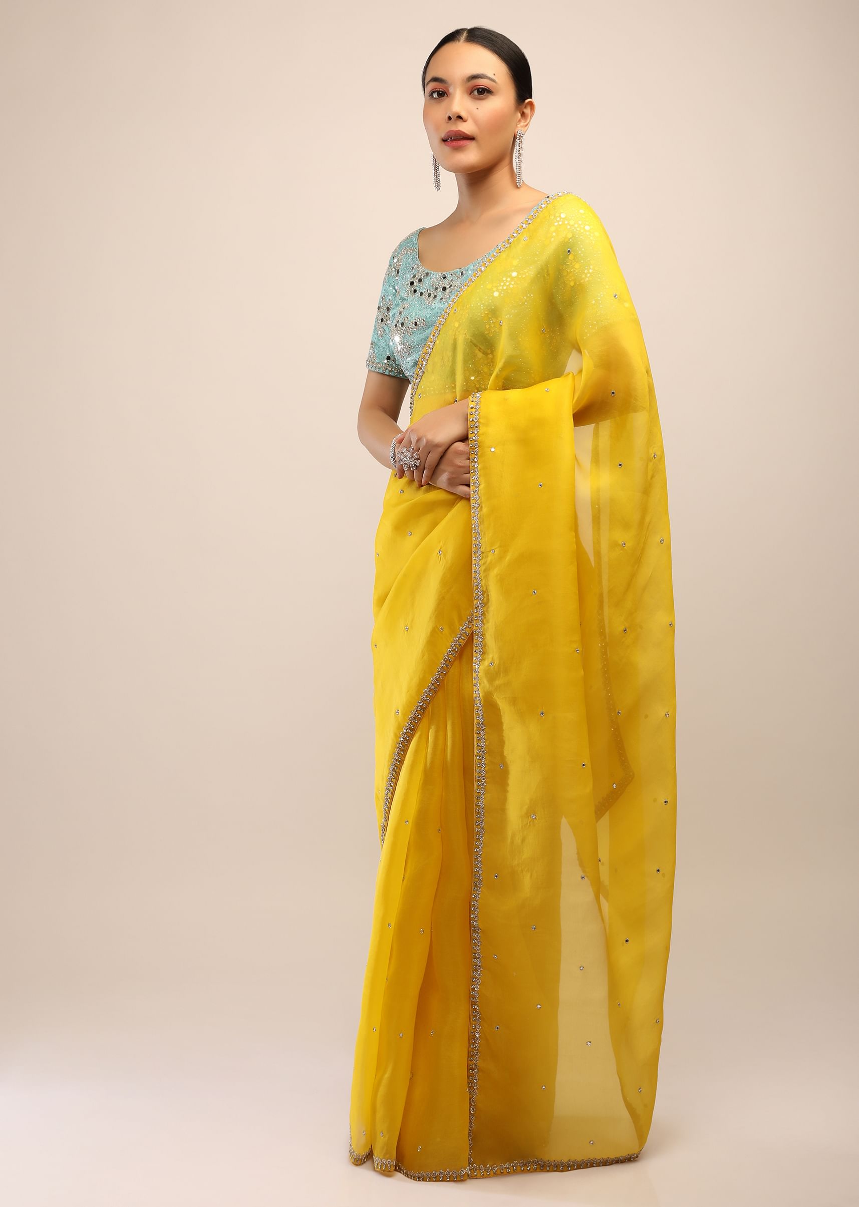 lemon_yellow_saree_in_organza_