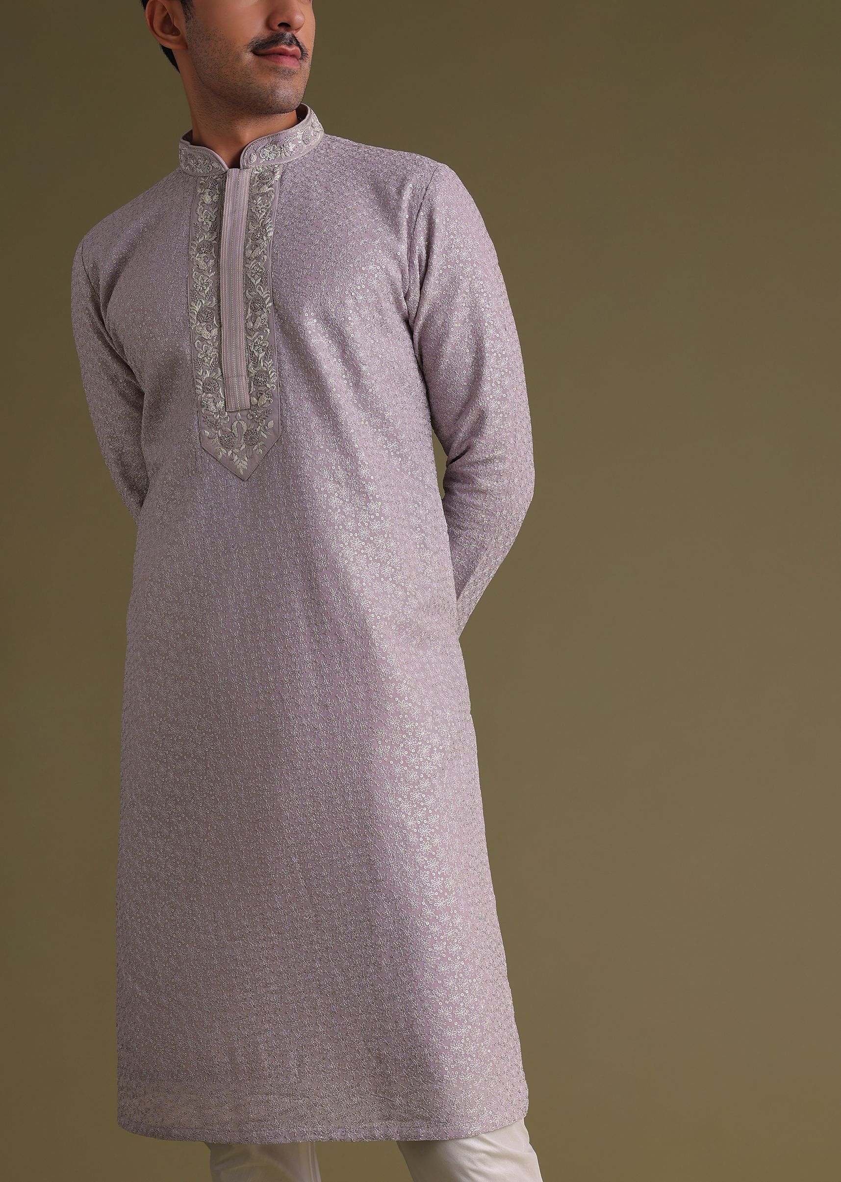 Churidar collar neck offers cutting