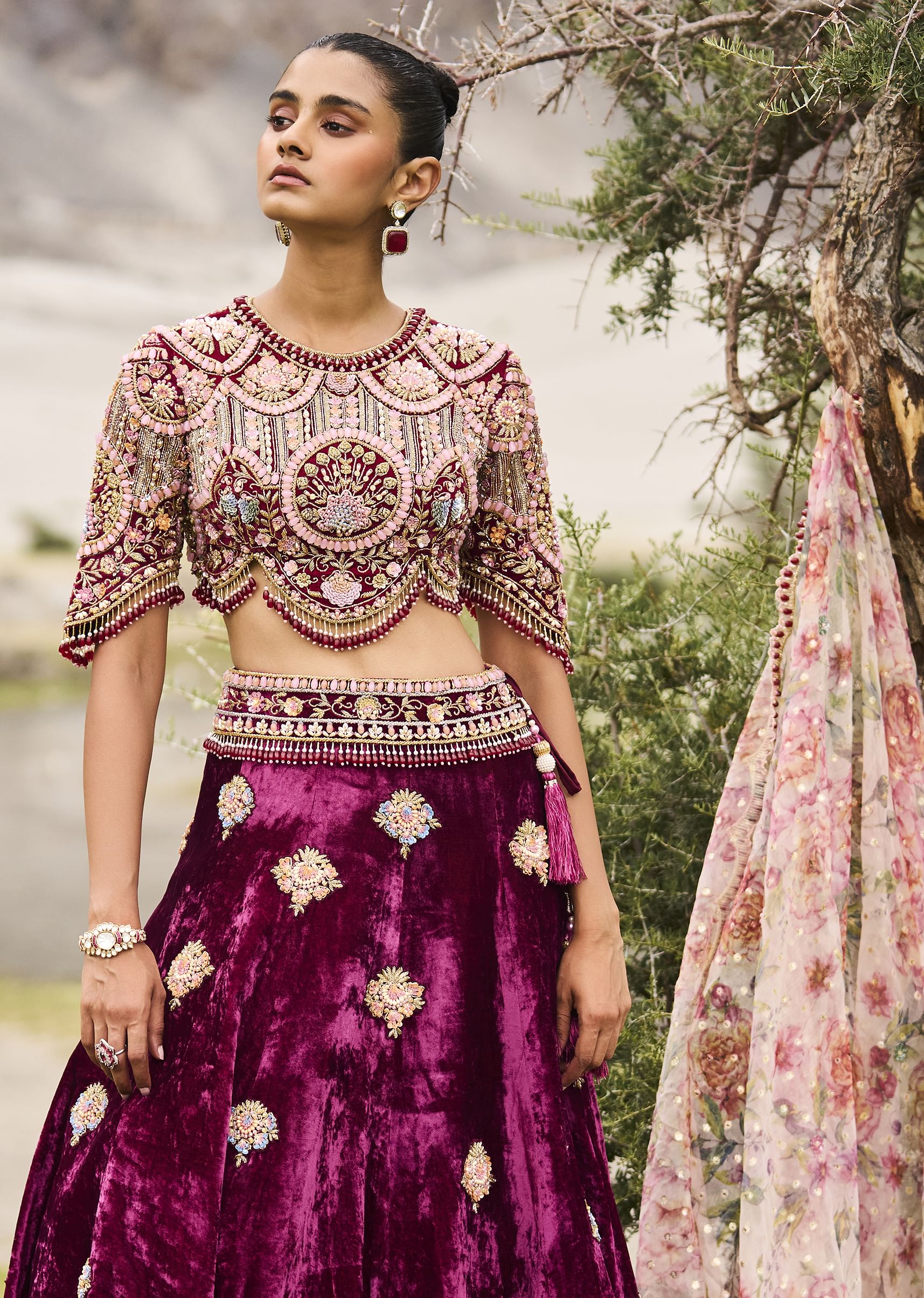 Velvet lenghas clearance