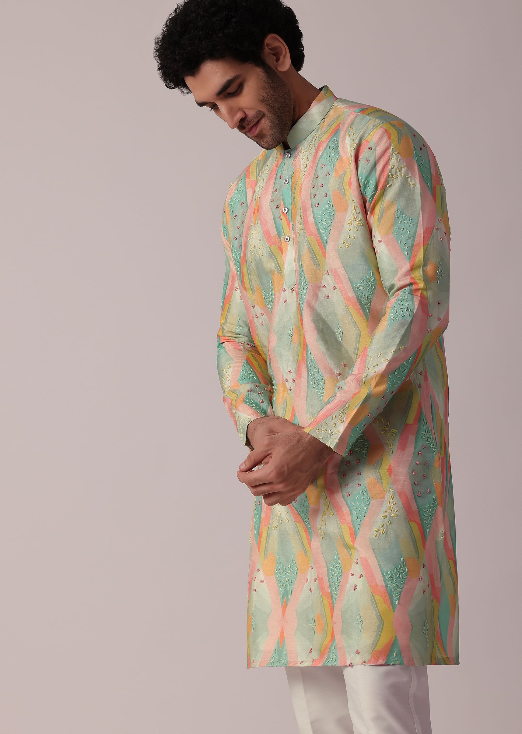 Multi coloured kurta discount