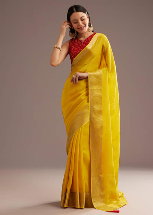mustard-yellow-crepe-silk-saree-with-zari-border-and-contrast-blouse-sg292402-1.jpg