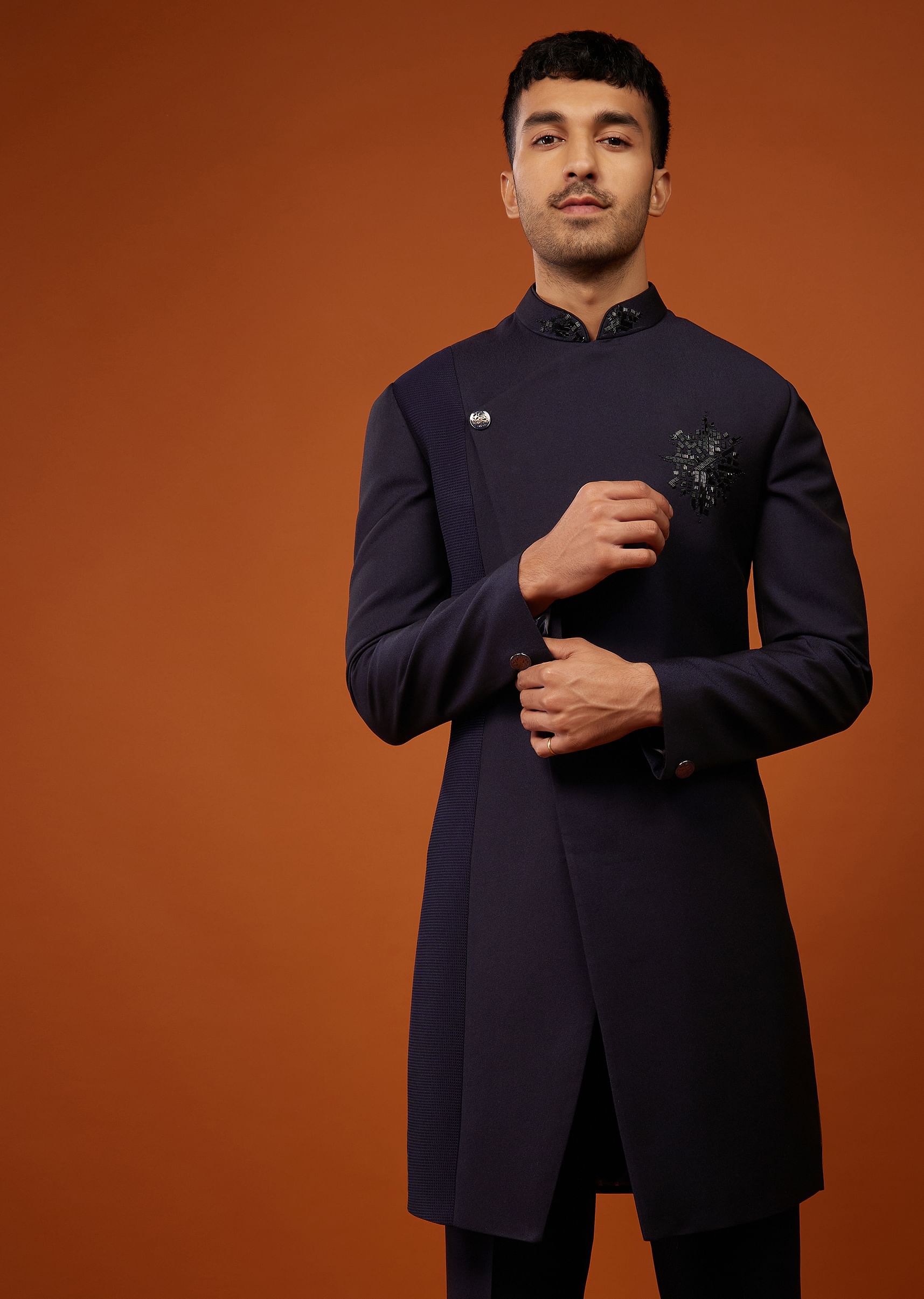 Embroidered indo western dress sale