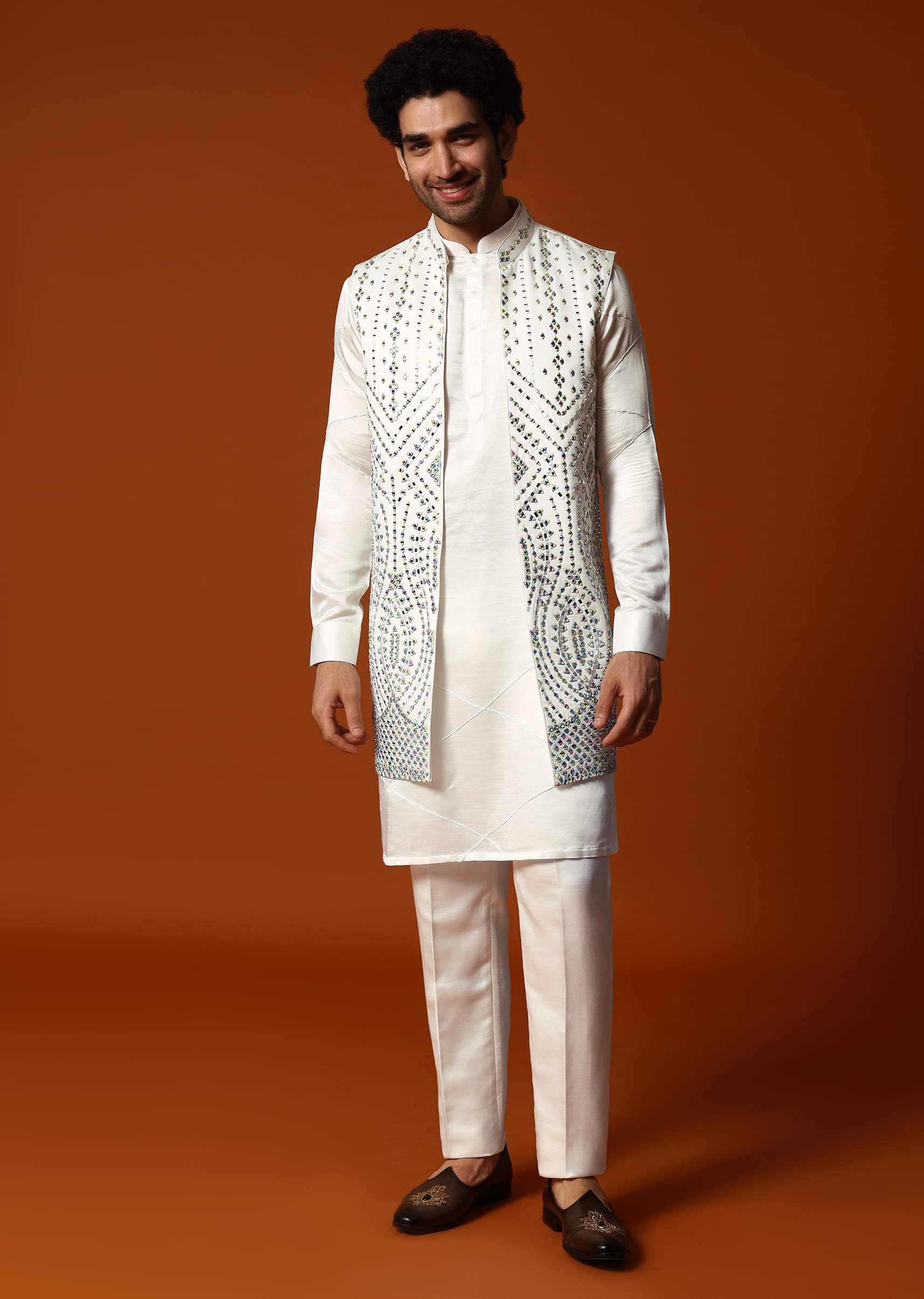 Off white embroidered jacket on sale