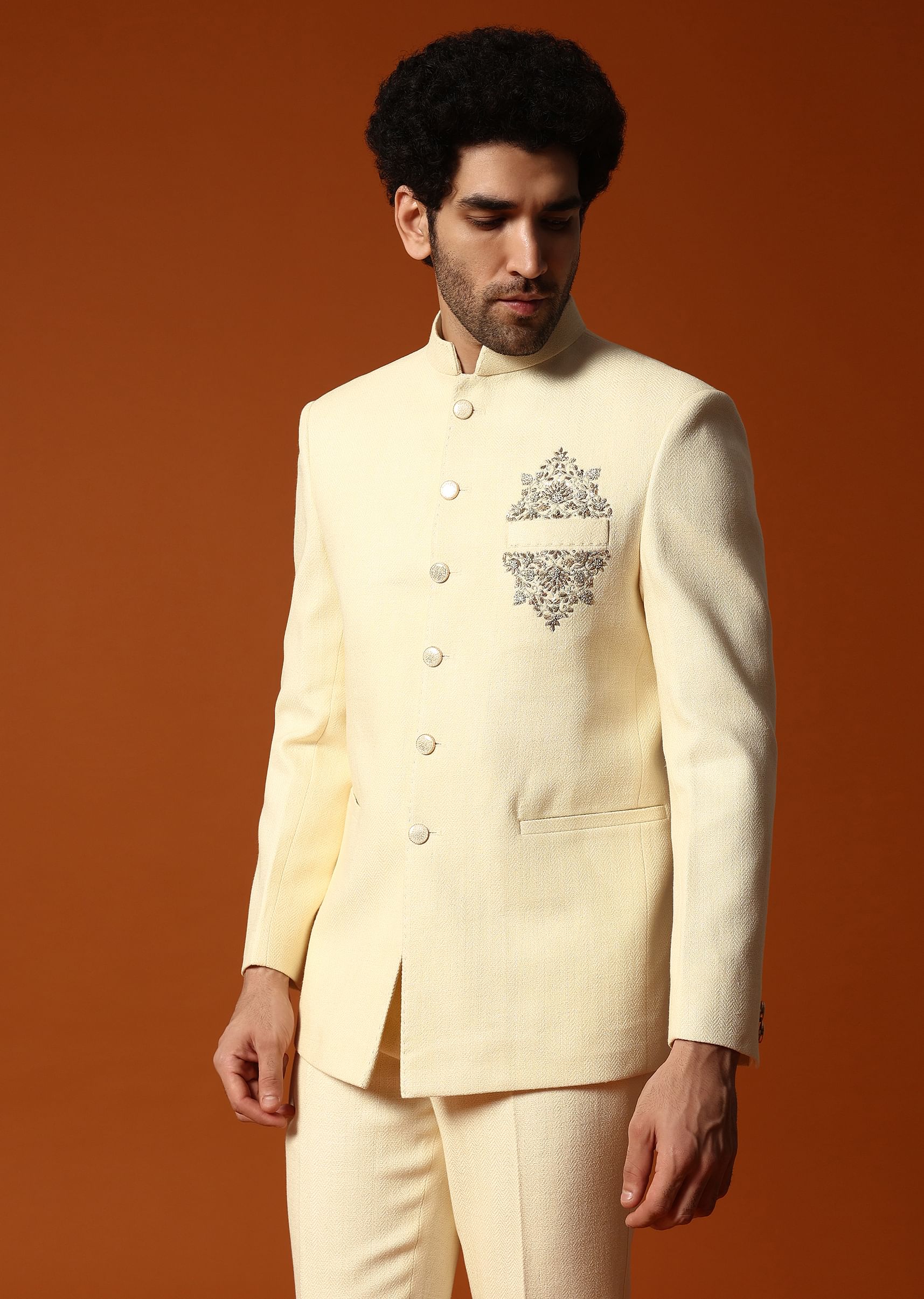 Off white jodhpuri suit clearance