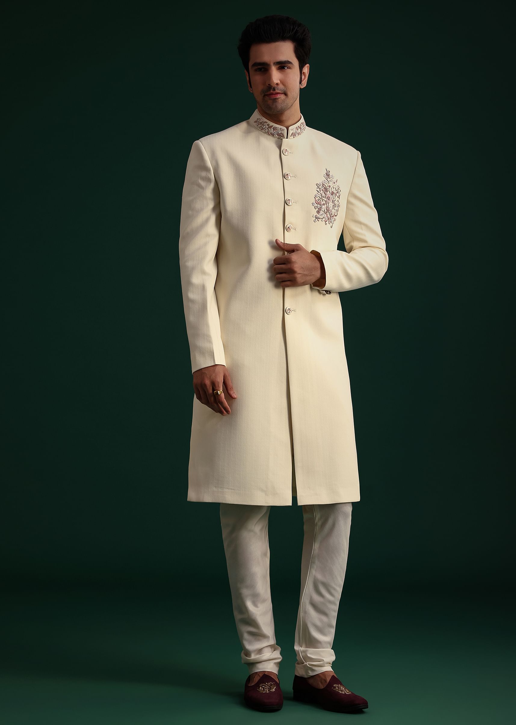 Sherwani with churidar cheap
