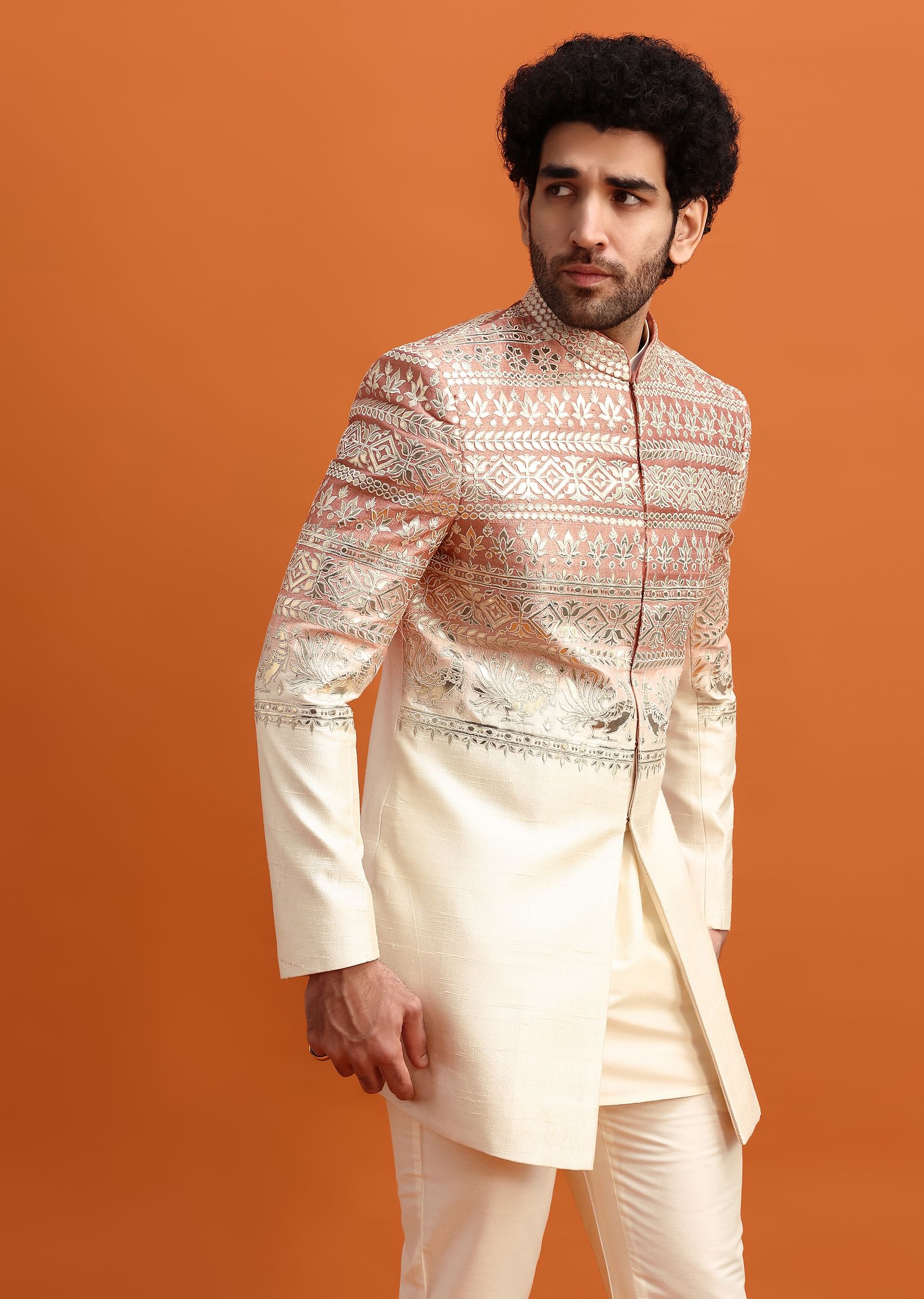 Floral indo western dresses for male best sale