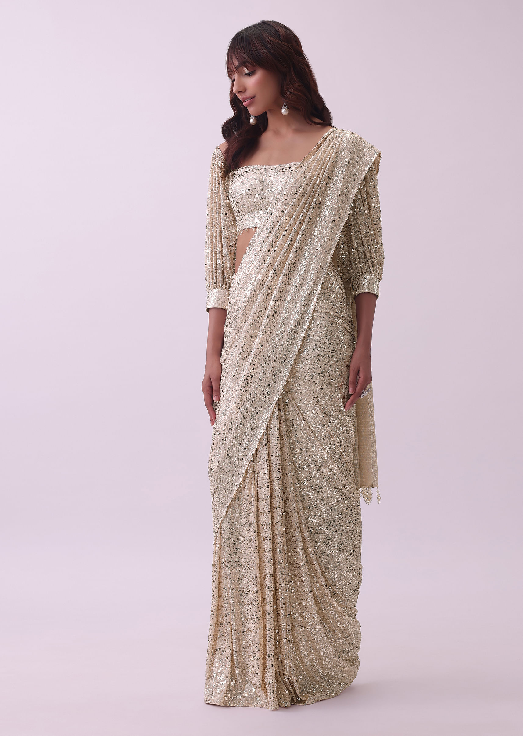 Sequence Saree: Buy Sequence(Sequin) Saree Online | Kalki Fashion