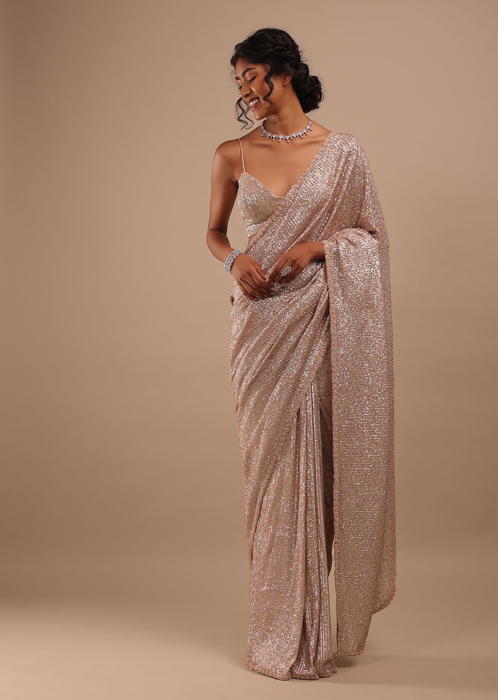 Sequins saree online shop