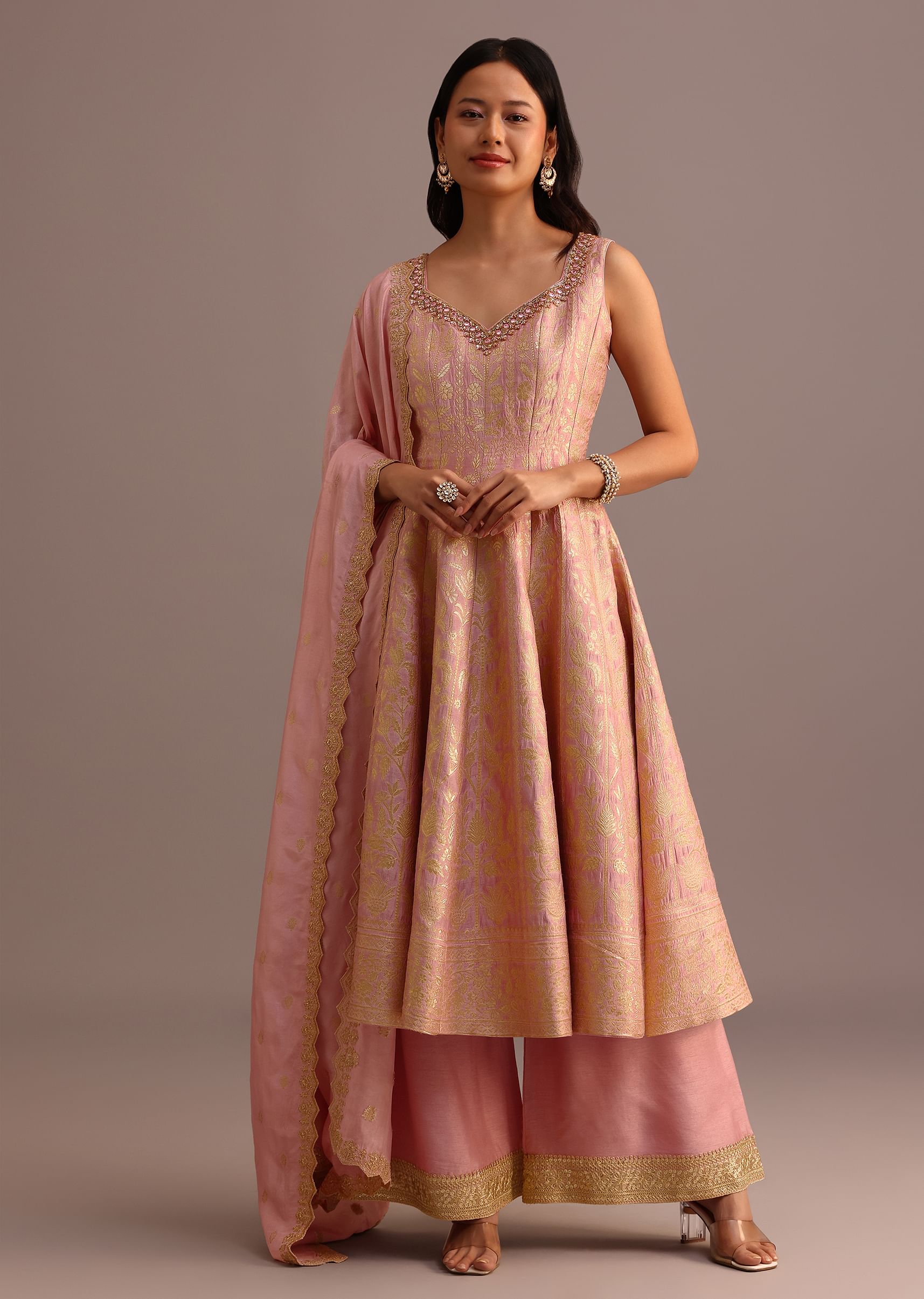 Brocade palazzo suits discount