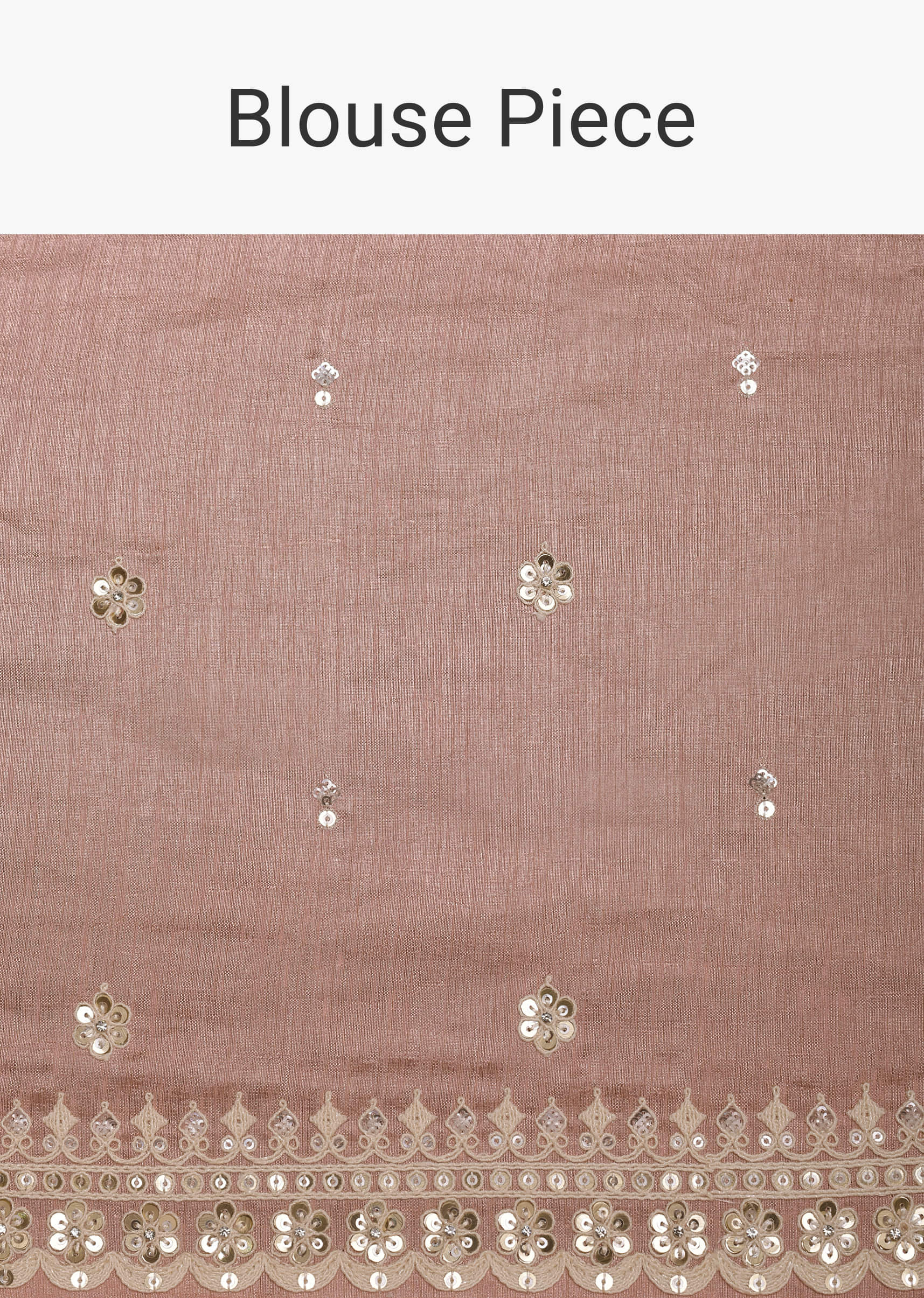 Buy Pink Chiffon Saree With Floral Prints And Unstitched
