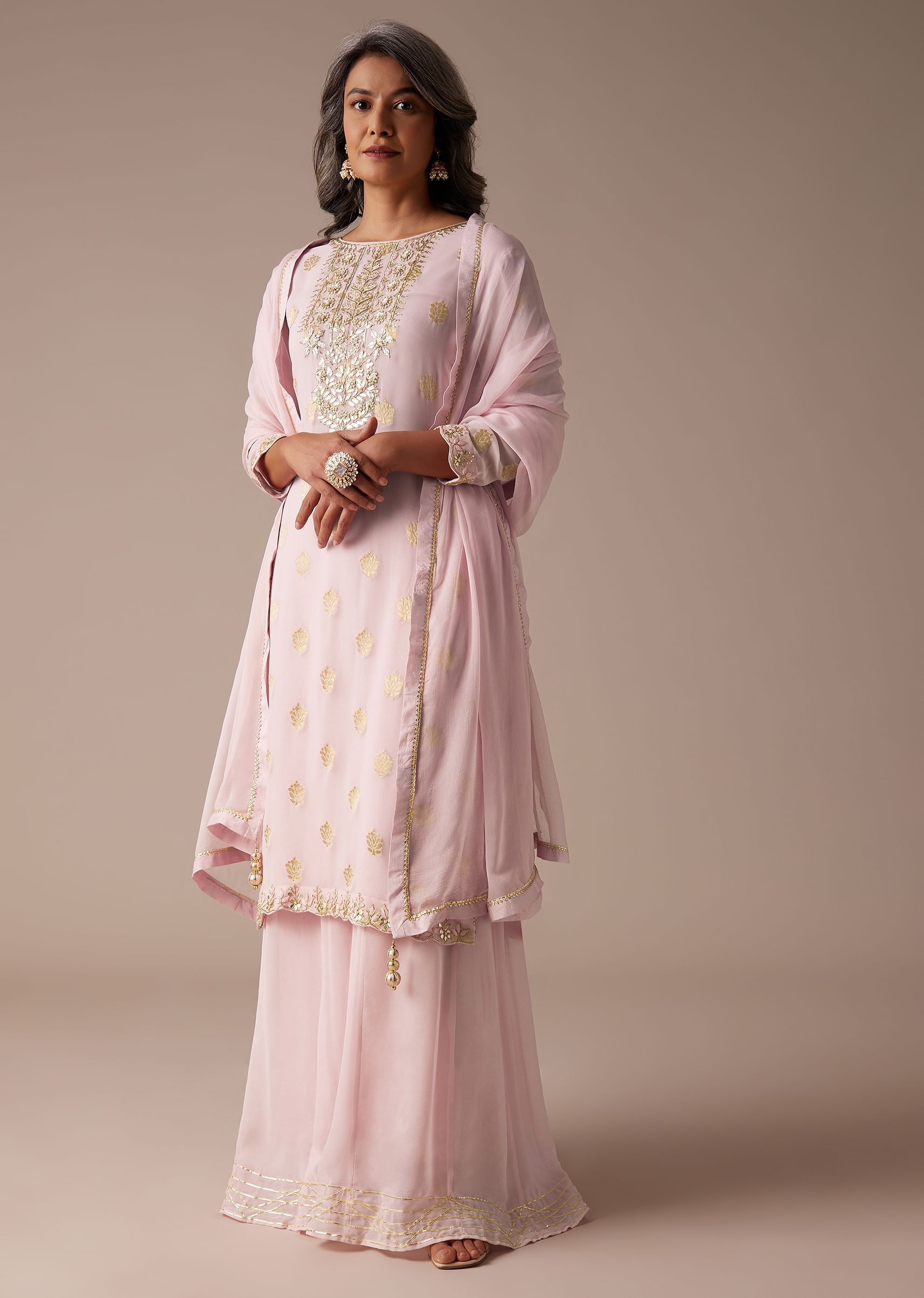 Banarasi palazzo dress top
