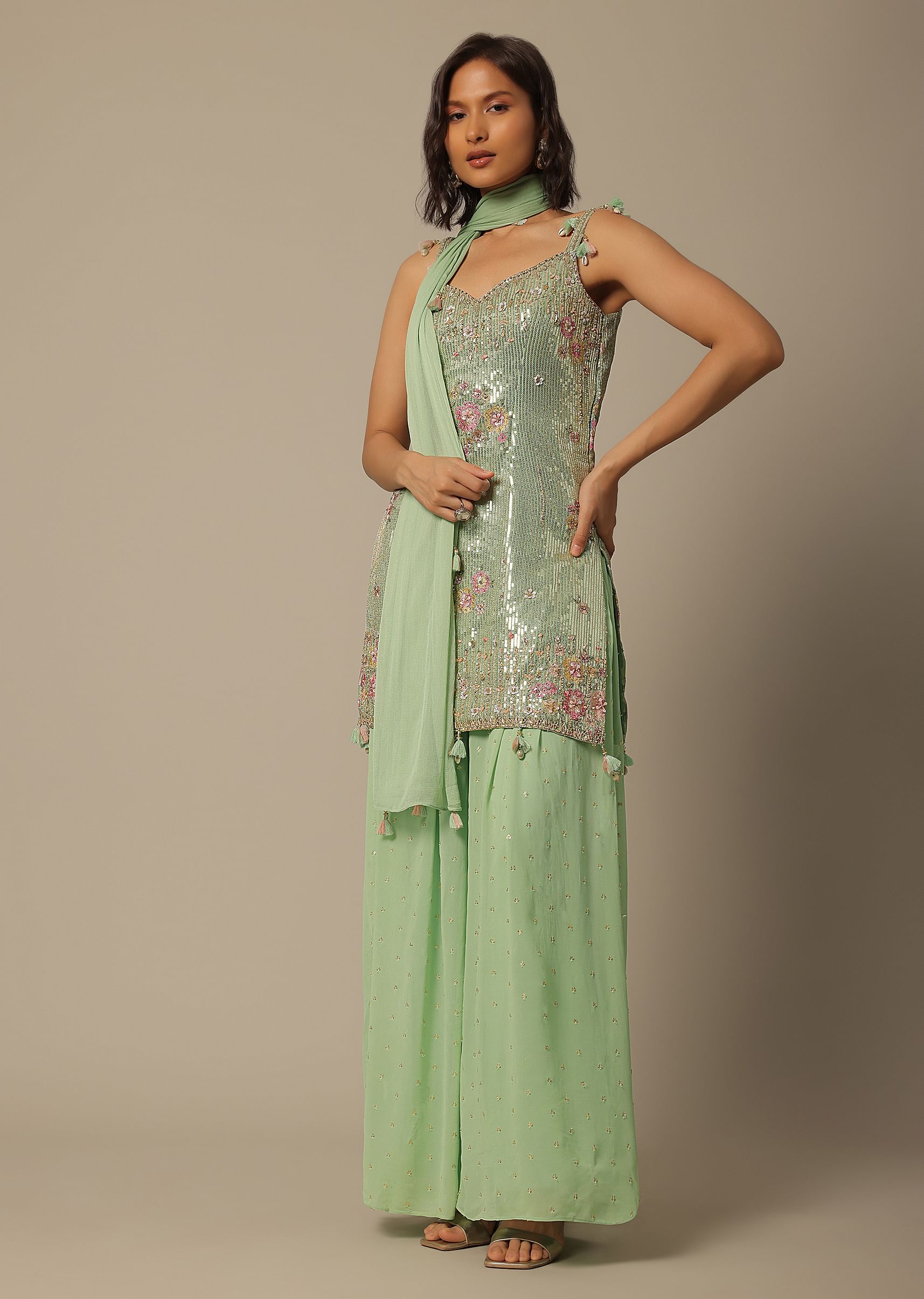 Pista green palazzo outlet