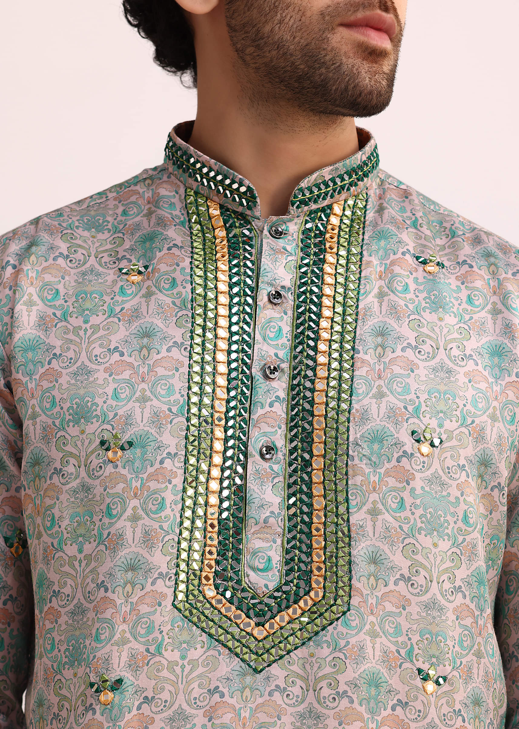 W green printed kurta best sale